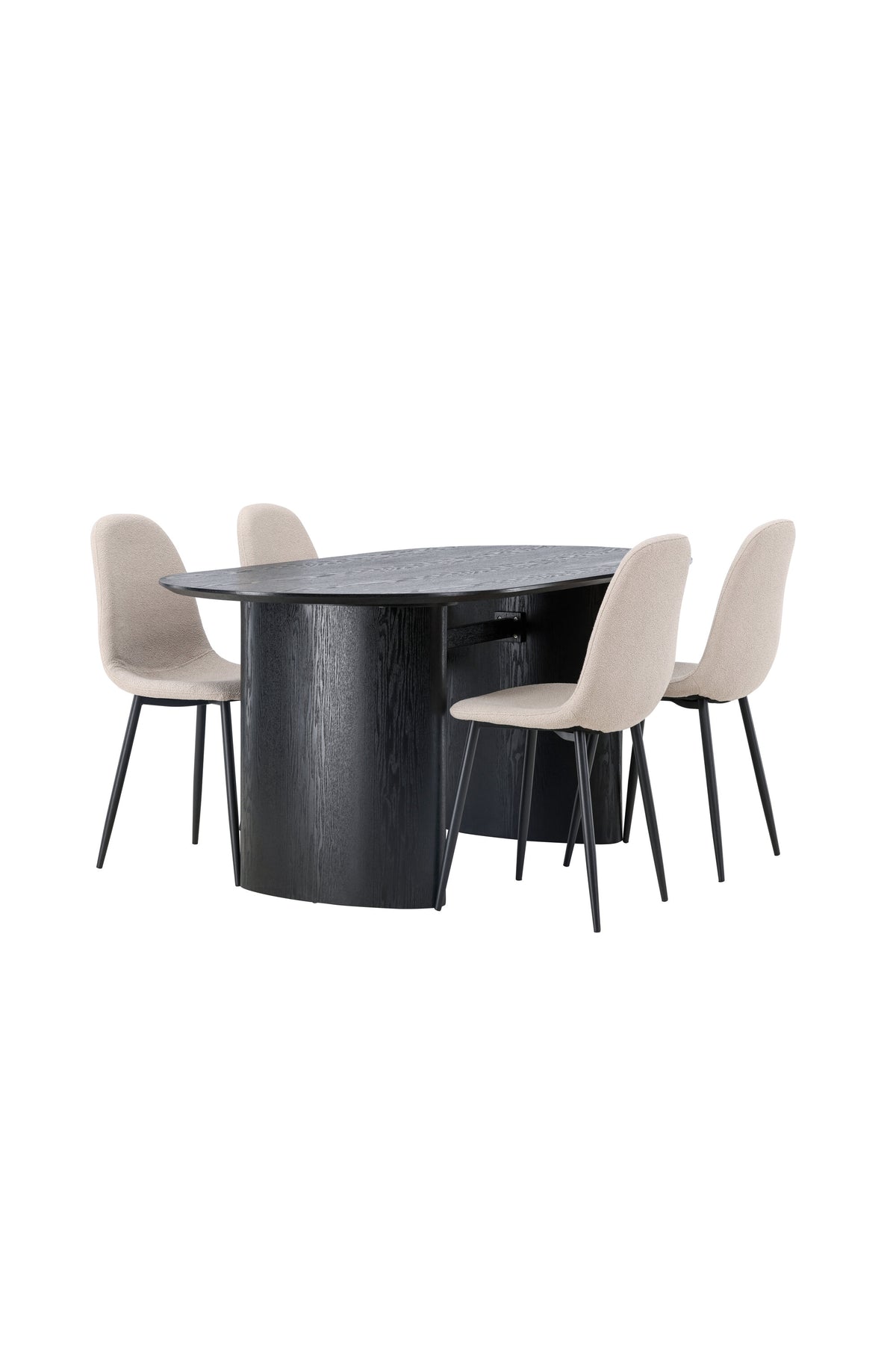Isolde Matbord med Polar Stolarna – Bord: 75x180x90 Stol: 52x90x45