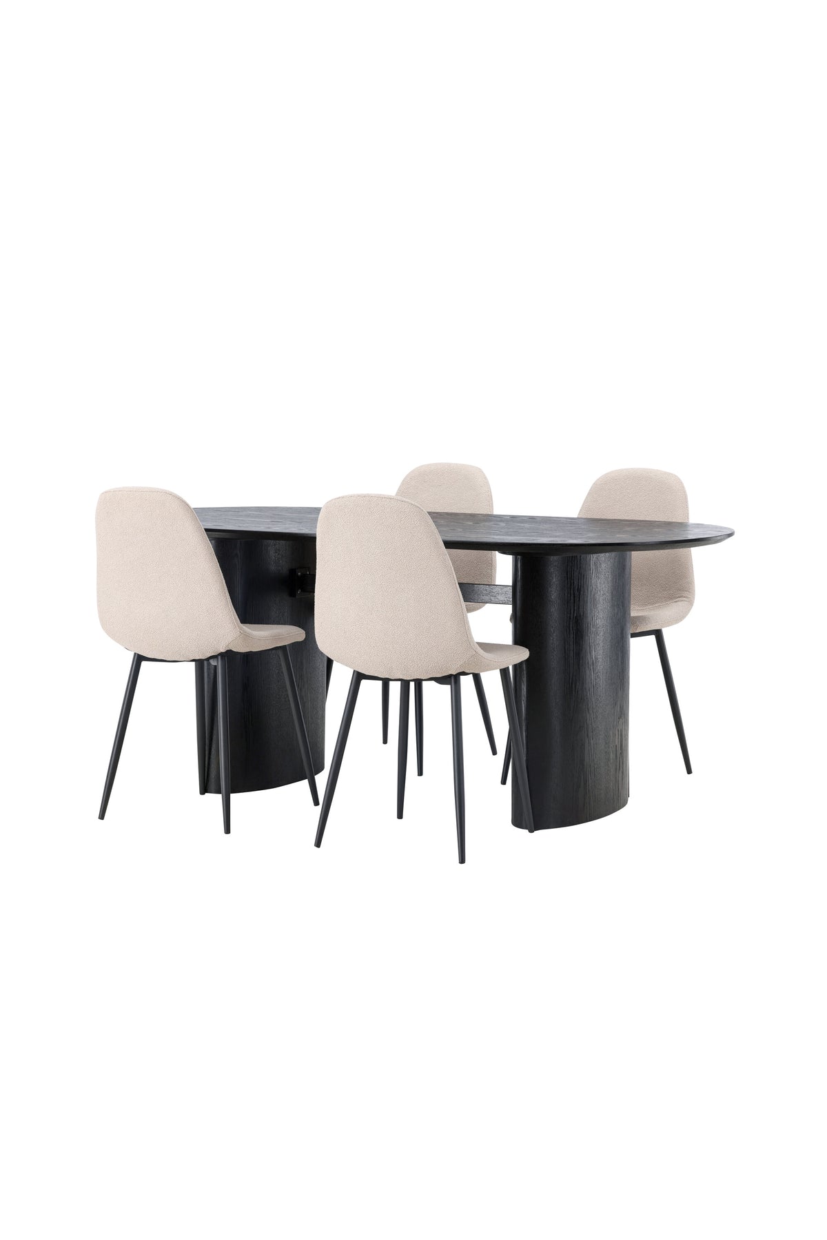 Isolde Matbord med Polar Stolarna – Bord: 75x180x90 Stol: 52x90x45