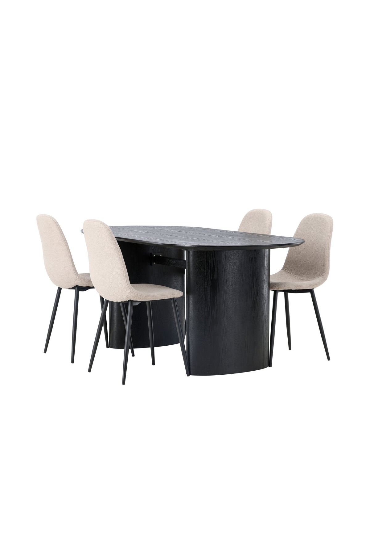 Isolde Matbord med Polar Stolarna – Bord: 75x180x90 Stol: 52x90x45