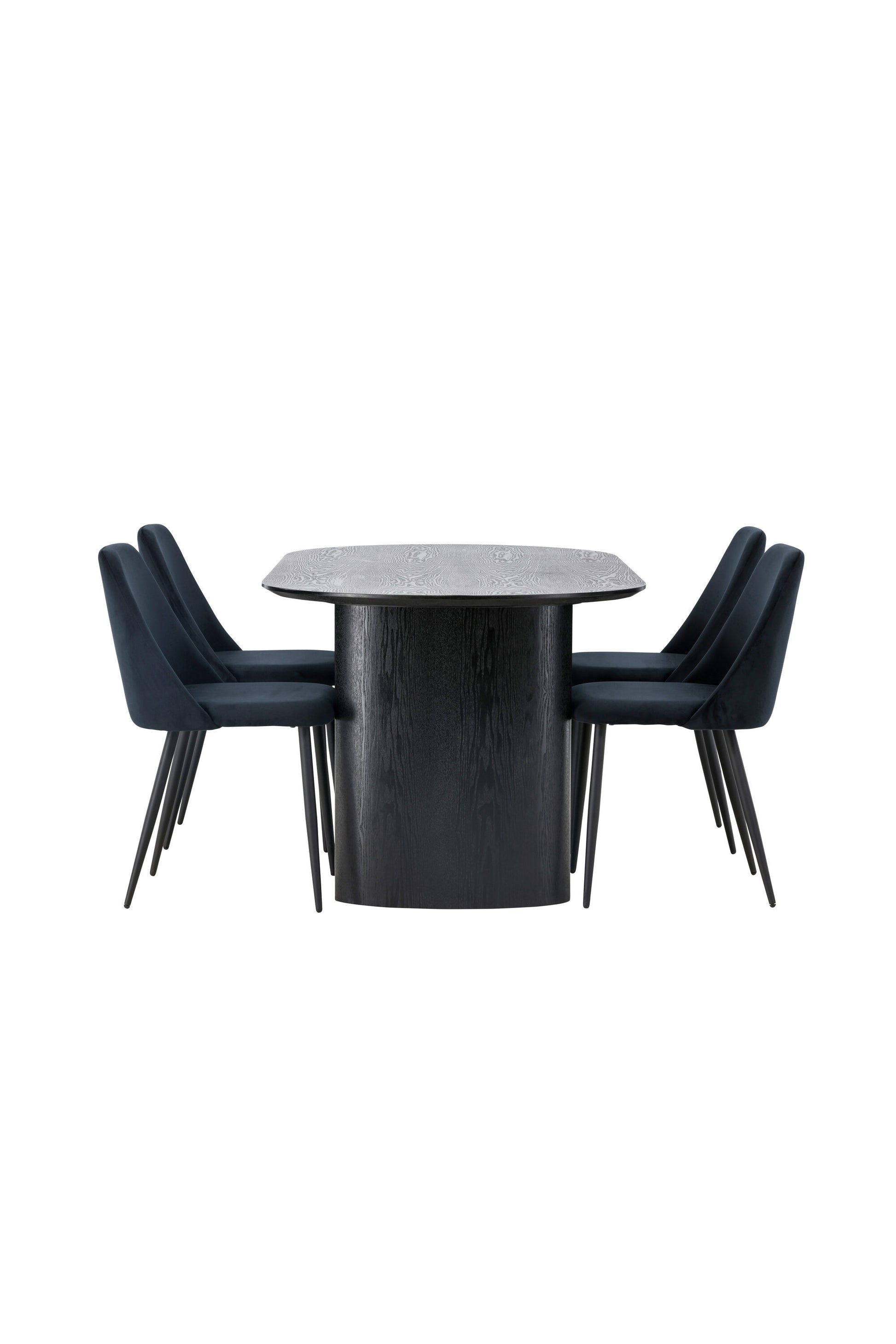 Isolde Matbord med Night Stolarna – Bord: 75x180x90 Stol: 56x87x49