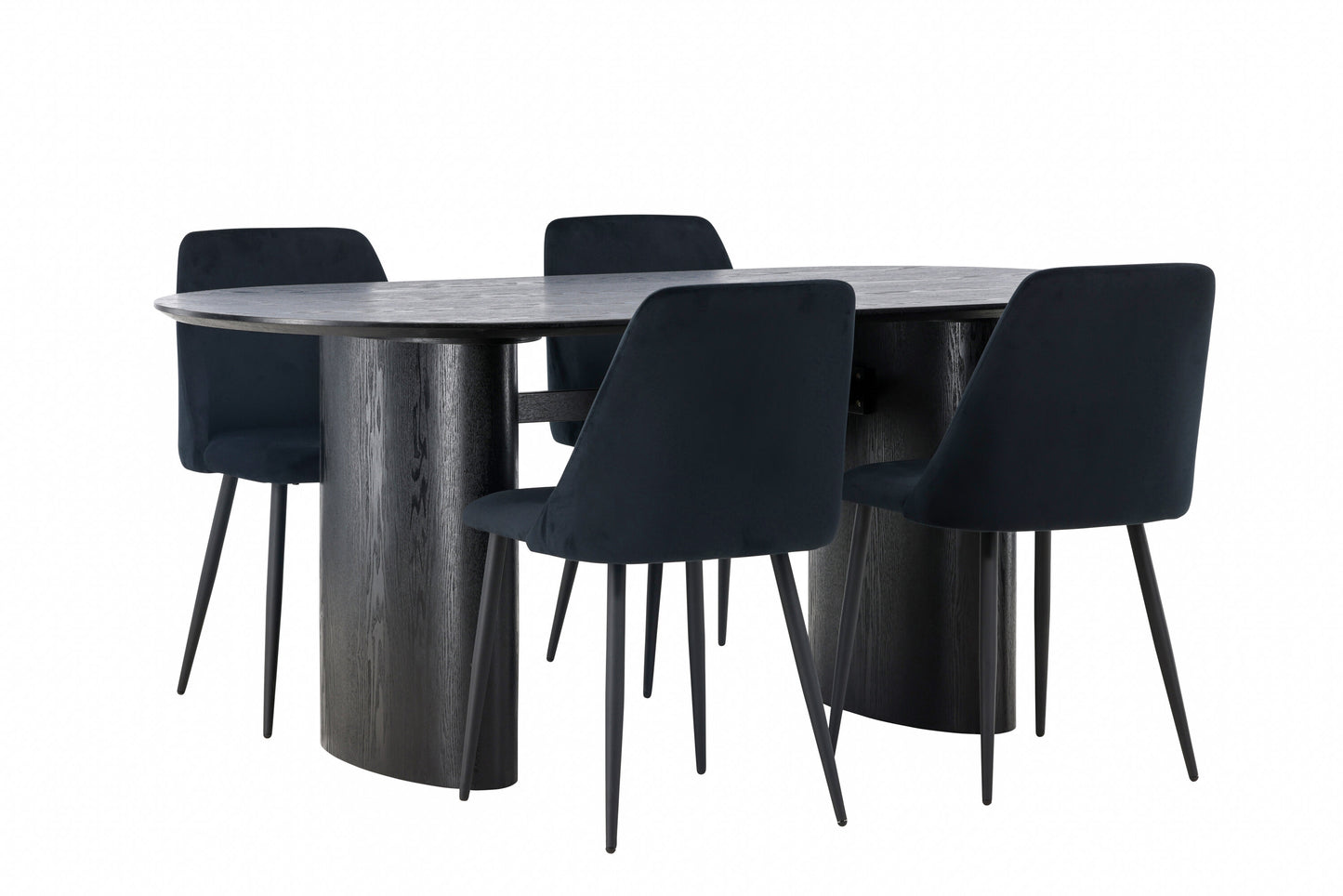 Isolde Matbord med Night Stolarna – Bord: 75x180x90 Stol: 56x87x49