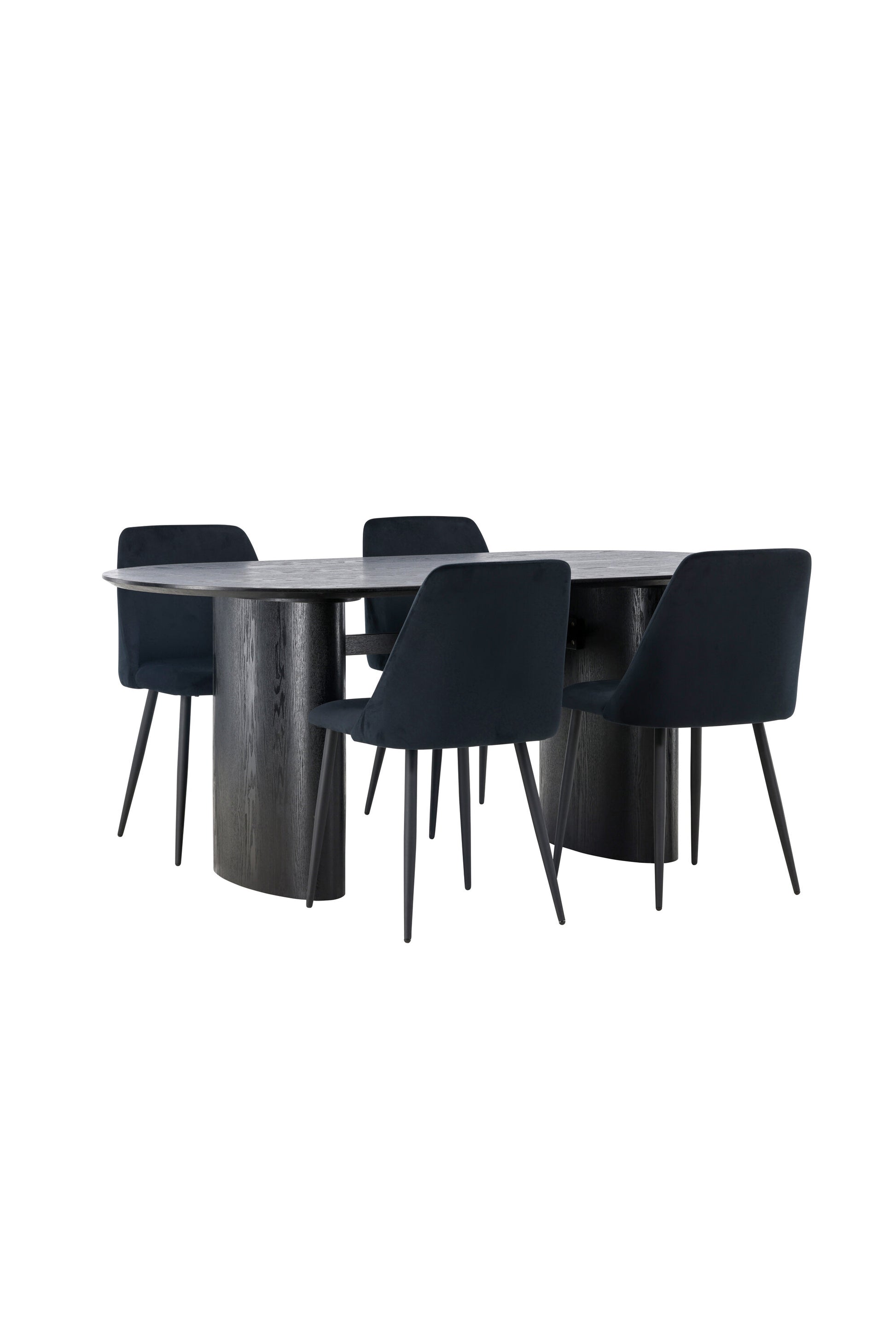 Isolde Matbord med Night Stolarna – Bord: 75x180x90 Stol: 56x87x49