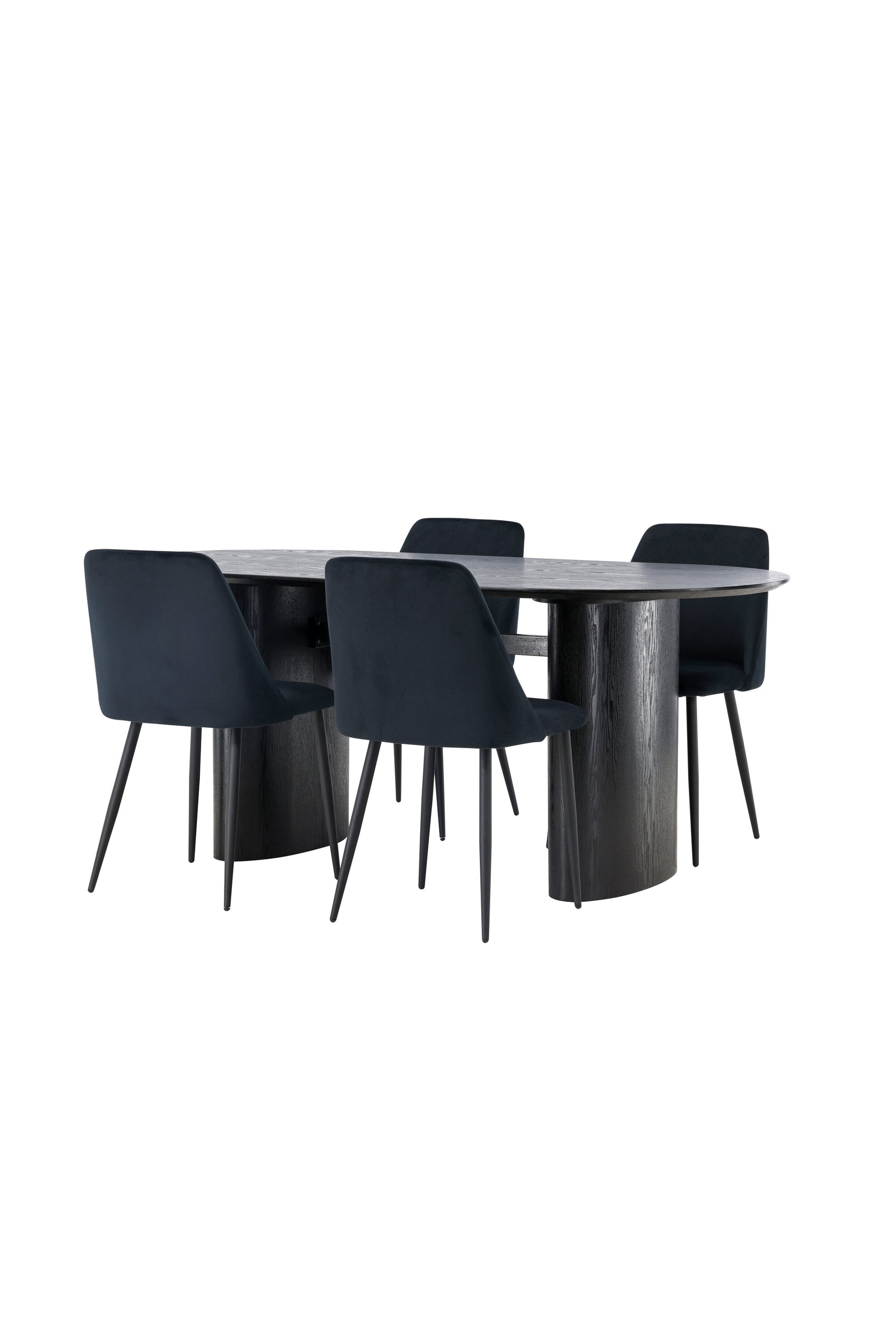 Isolde Matbord med Night Stolarna – Bord: 75x180x90 Stol: 56x87x49