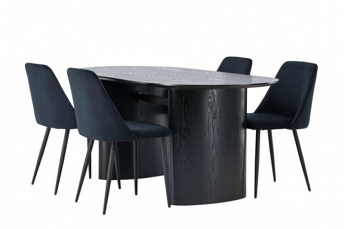 Isolde Matbord med Night Stolarna – Bord: 75x180x90 Stol: 56x87x49