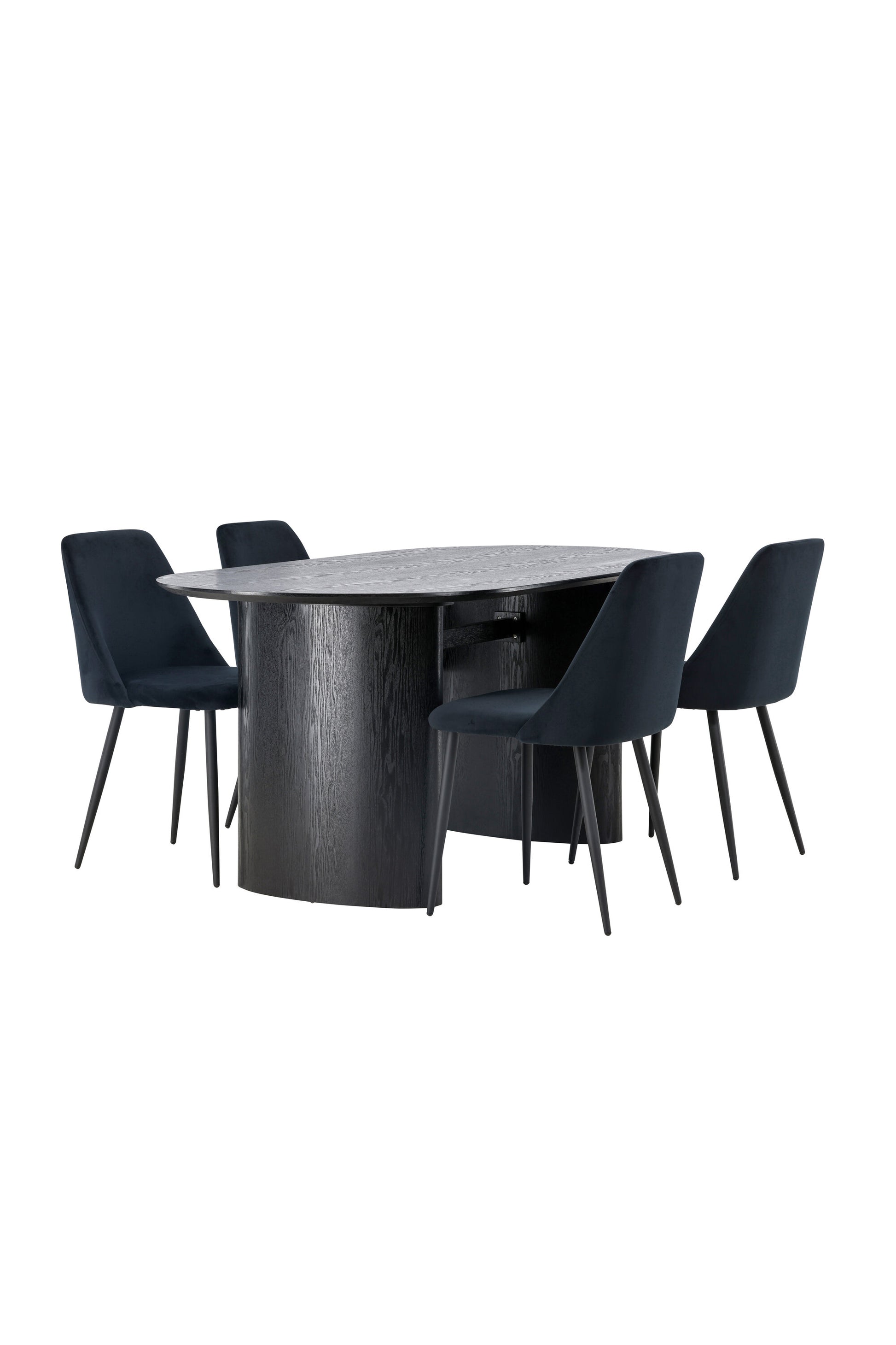 Isolde Matbord med Night Stolarna – Bord: 75x180x90 Stol: 56x87x49