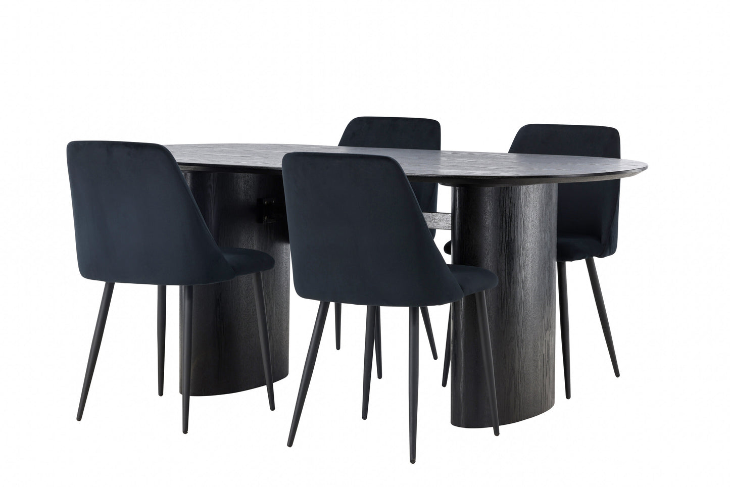Isolde Matbord med Night Stolarna – Bord: 75x180x90 Stol: 56x87x49