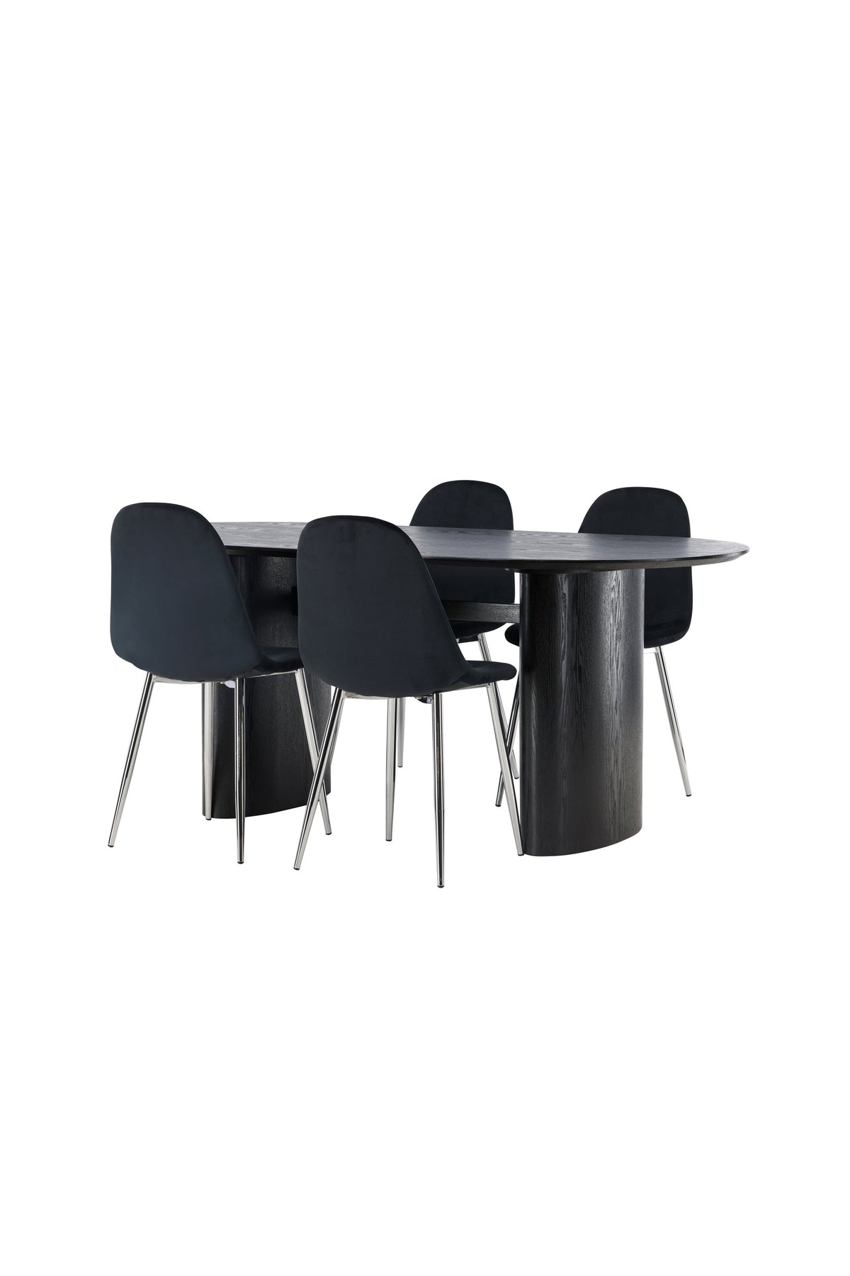 Isolde Matbord med Polar Stolarna – Bord: 75x180x90 Stol: 52x90x45