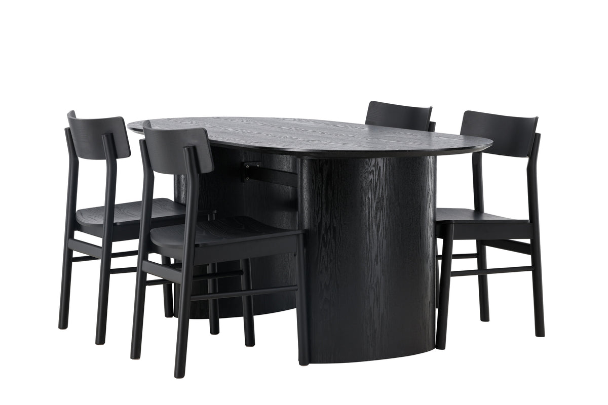 Isolde Matbord med Montros Stolarna