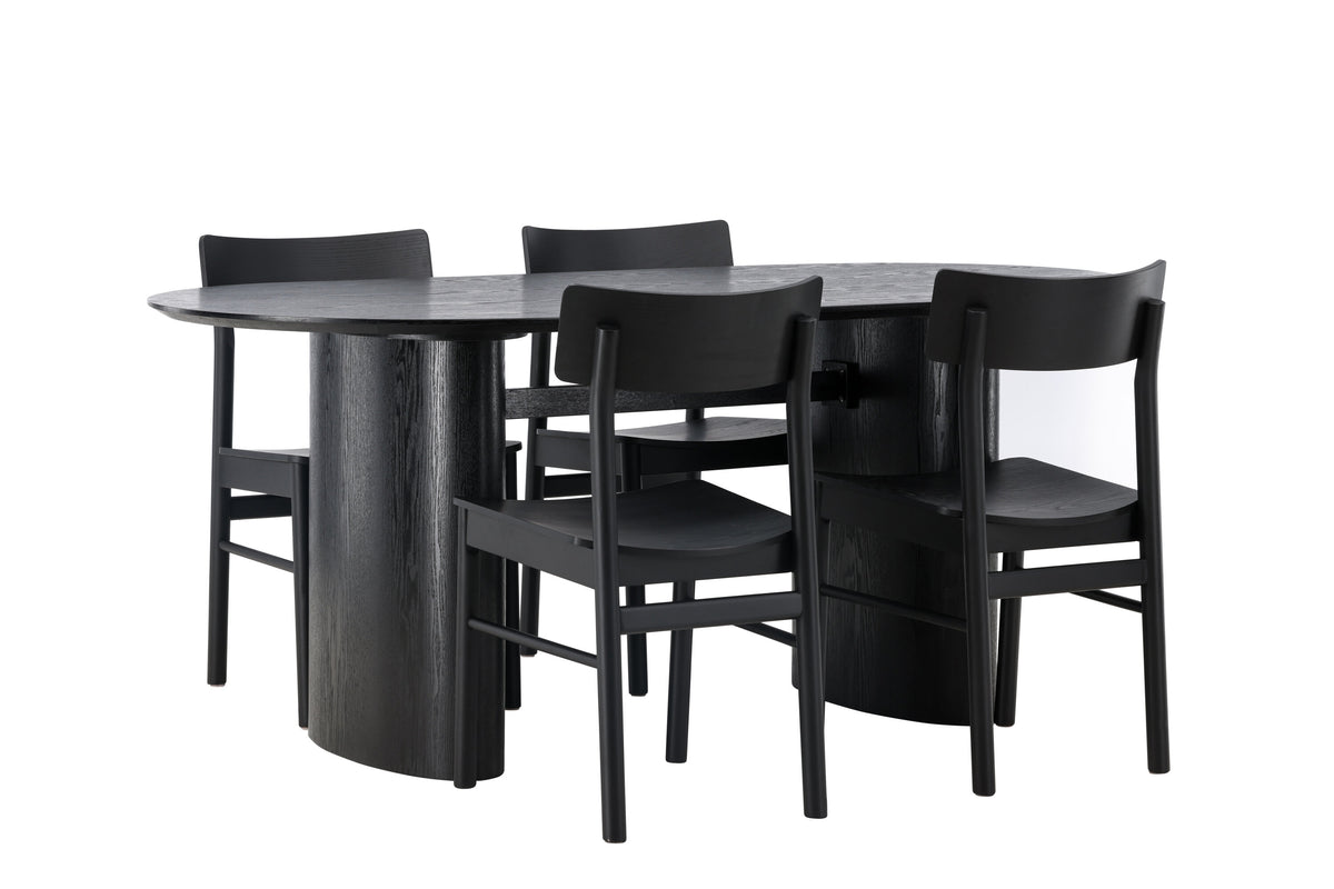 Isolde Matbord med Montros Stolarna