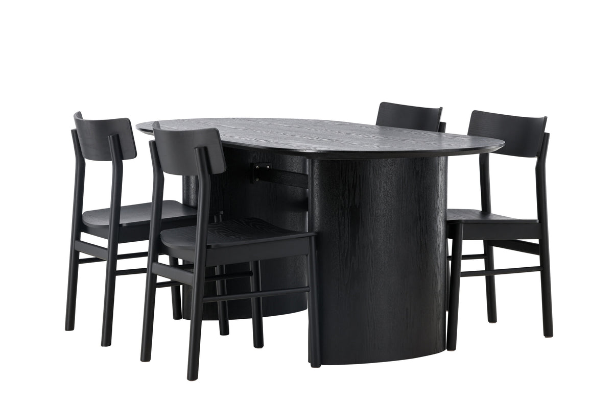 Isolde Matbord med Montros Stolarna