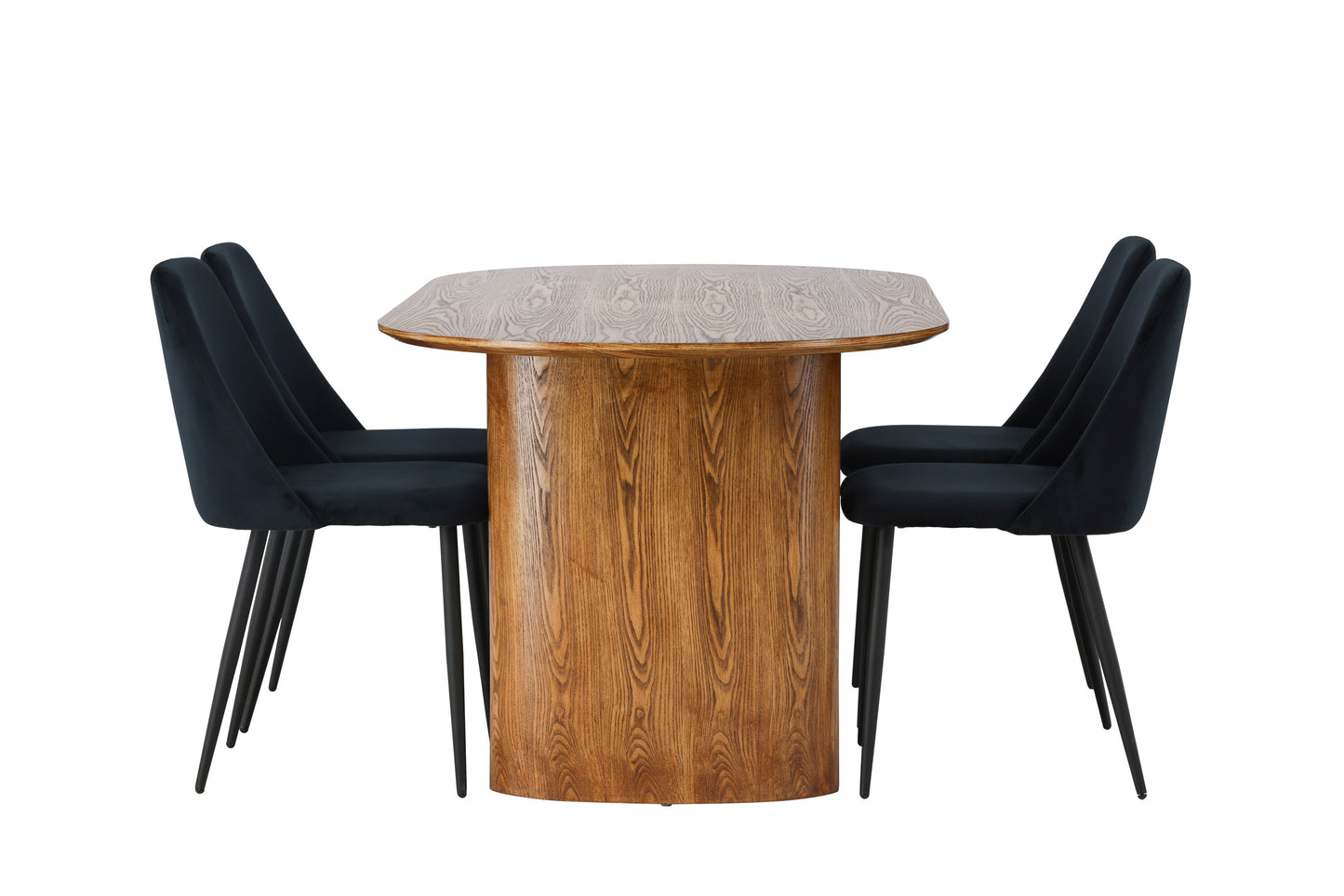 Isolde Matbord med Night Stolarna – Bord: 75x180x90 Stol: 56x87x49
