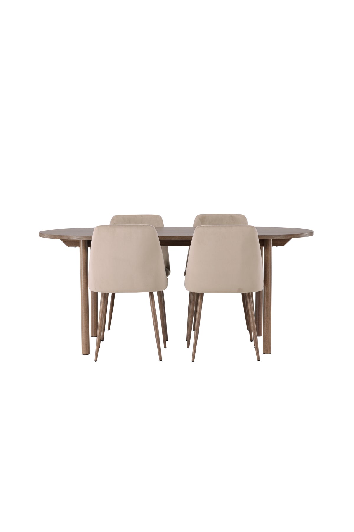 Andy Matbord med Night Stolarna – Bord: 75x180x90 Stol: 56x87x49