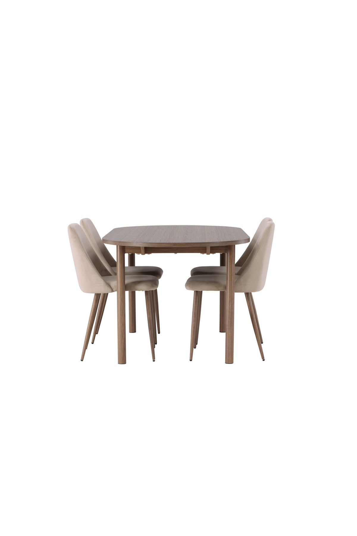 Andy Matbord med Night Stolarna – Bord: 75x180x90 Stol: 56x87x49