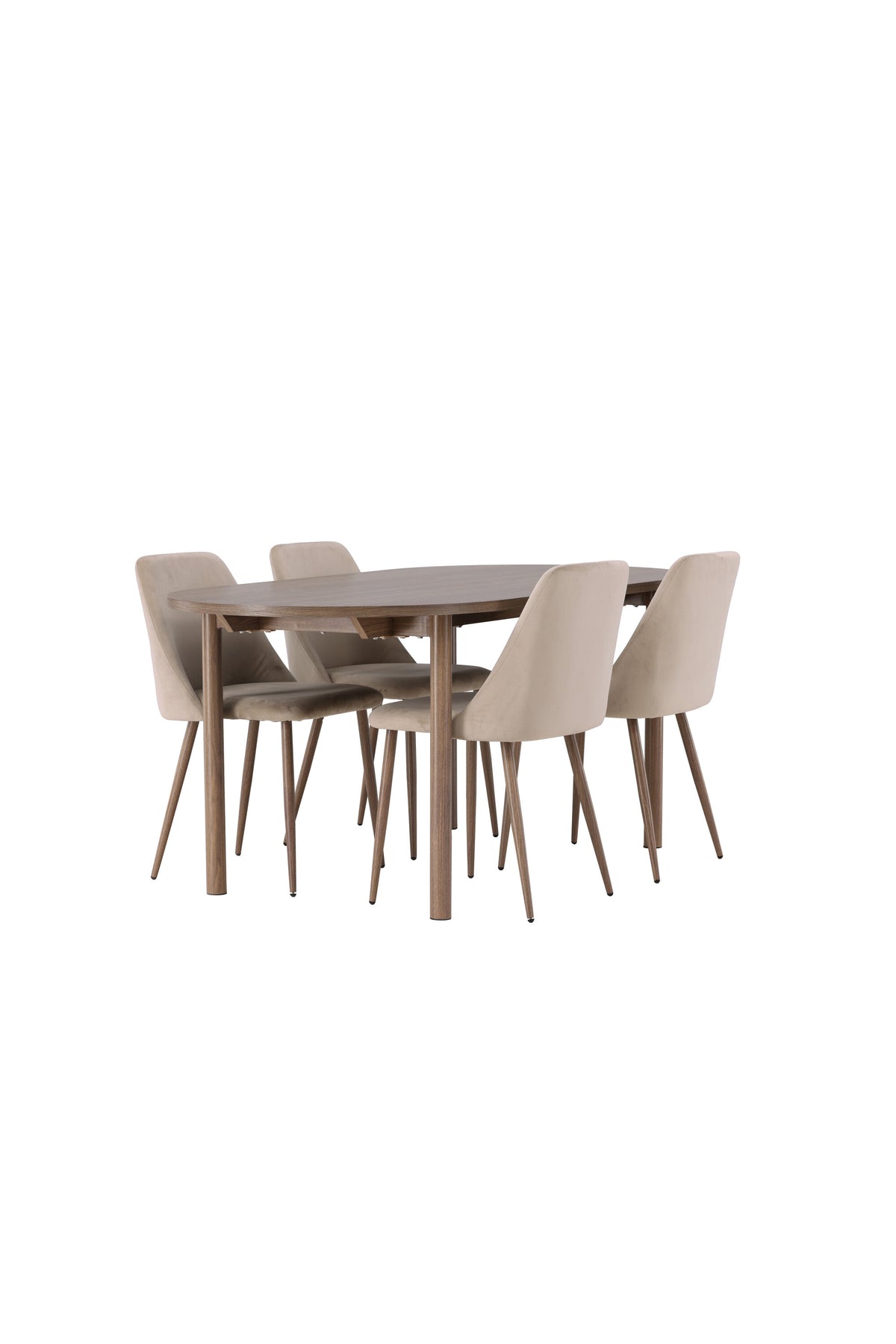 Andy Matbord med Night Stolarna – Bord: 75x180x90 Stol: 56x87x49