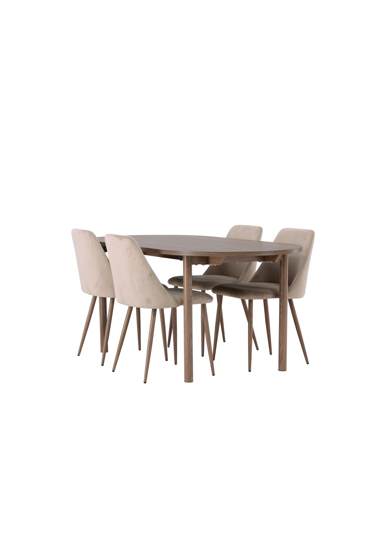 Andy Matbord med Night Stolarna – Bord: 75x180x90 Stol: 56x87x49