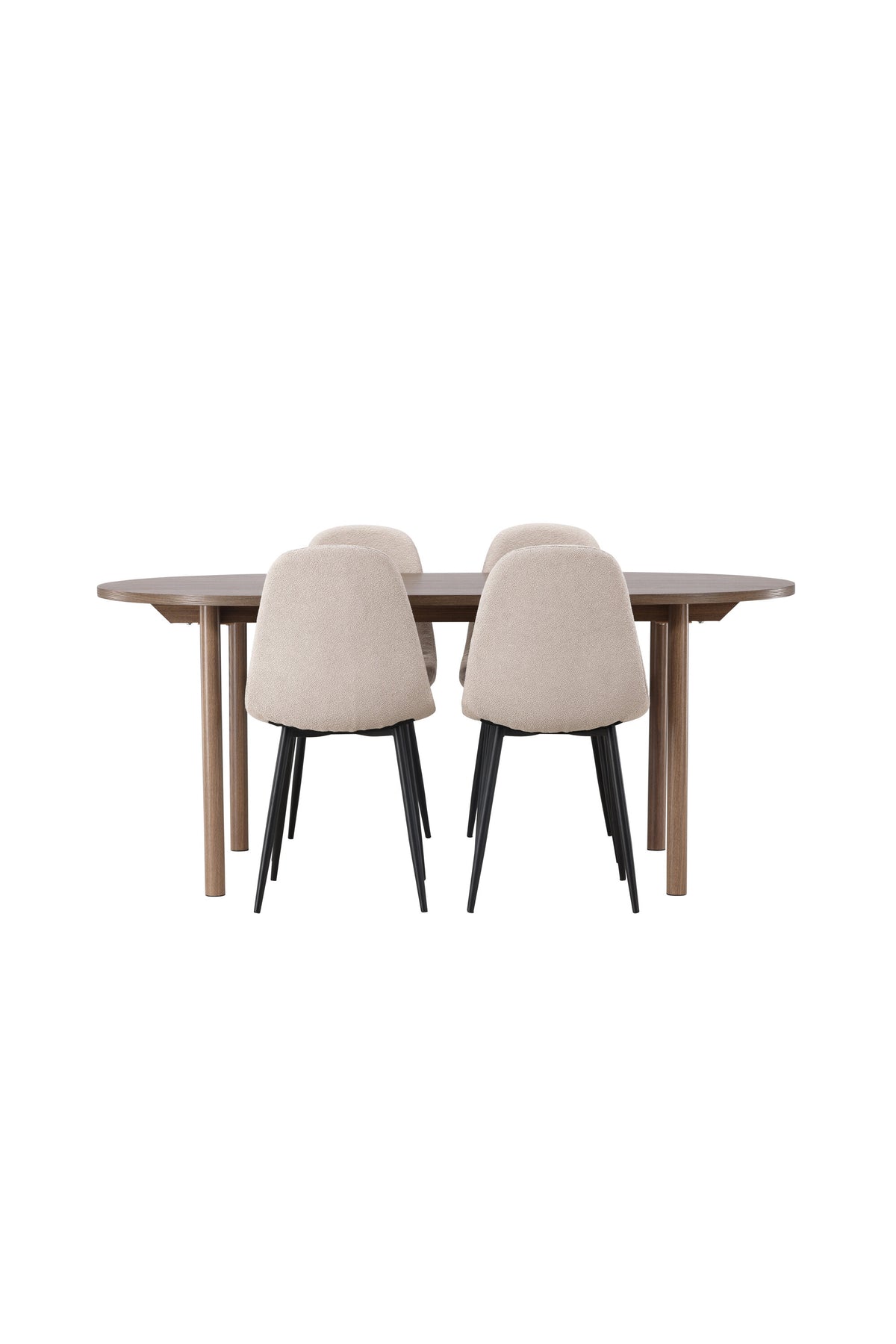 Andy Matbord med Polar Stolarna – Bord: 75x180x90 Stol: 52x90x45