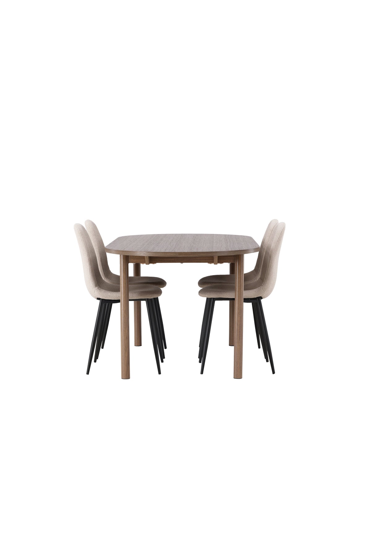 Andy Matbord med Polar Stolarna – Bord: 75x180x90 Stol: 52x90x45