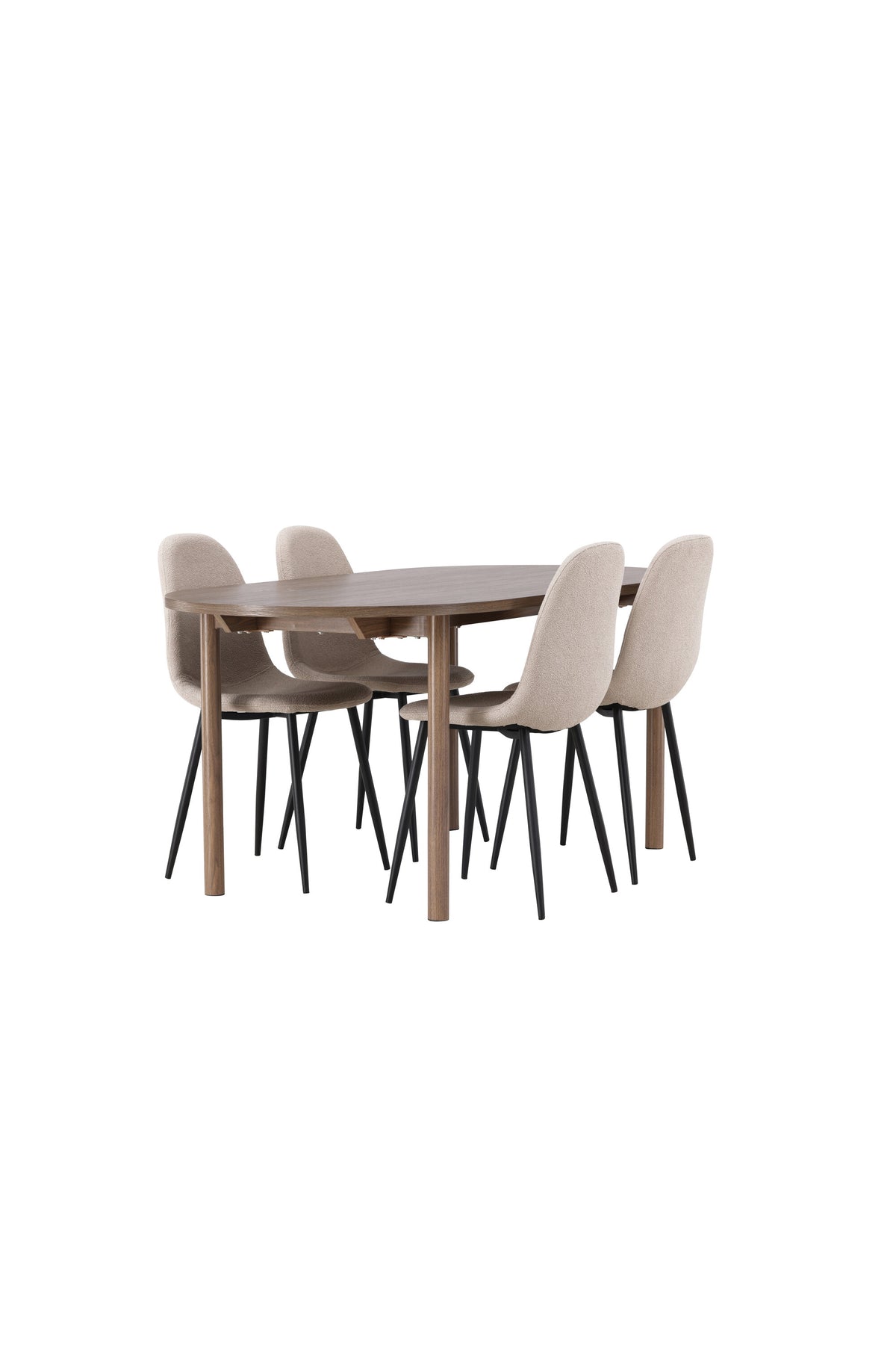 Andy Matbord med Polar Stolarna – Bord: 75x180x90 Stol: 52x90x45
