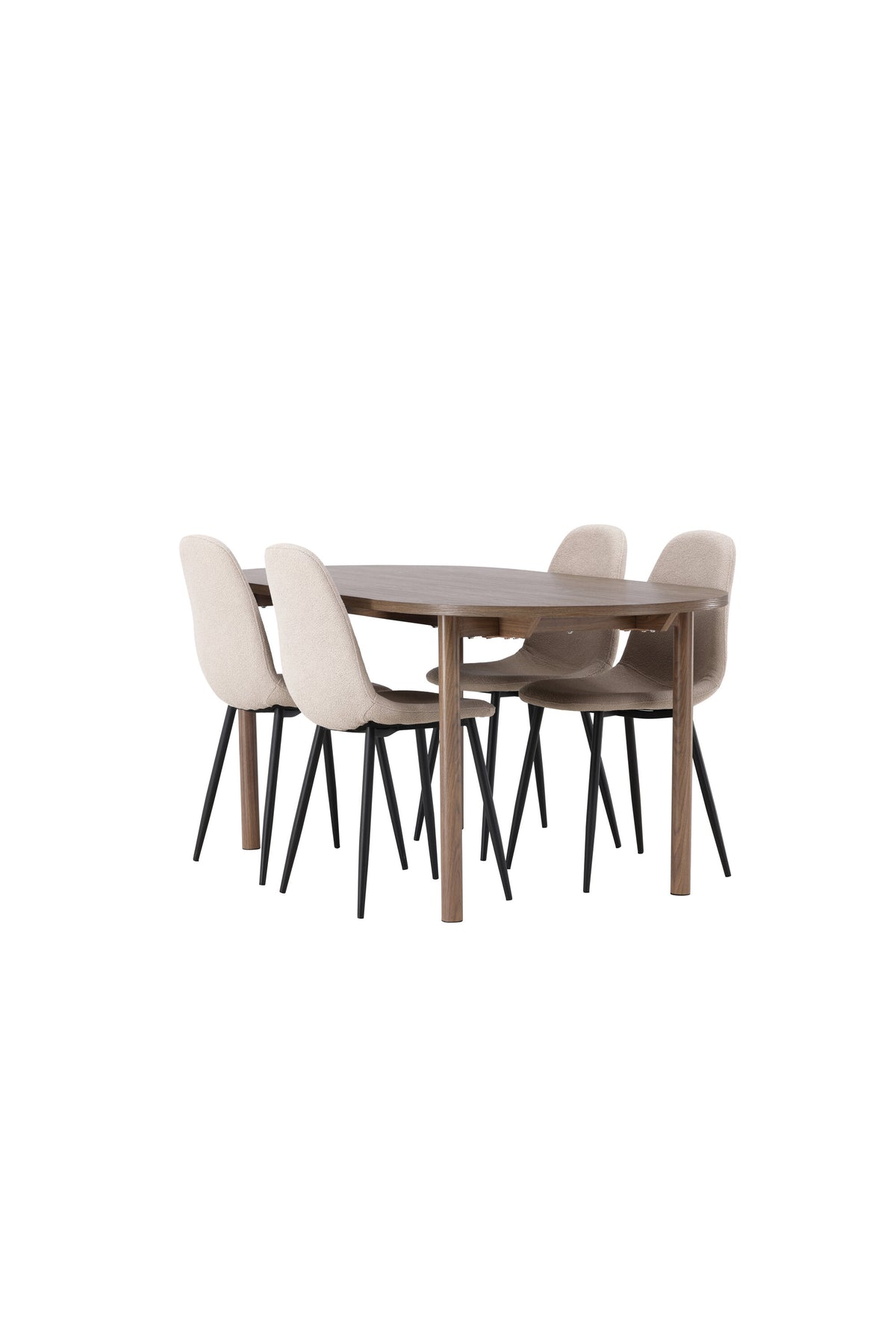 Andy Matbord med Polar Stolarna – Bord: 75x180x90 Stol: 52x90x45