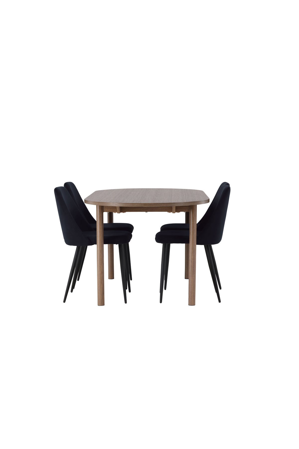 Andy Matbord med Night Stolarna – Bord: 75x180x90 Stol: 56x87x49