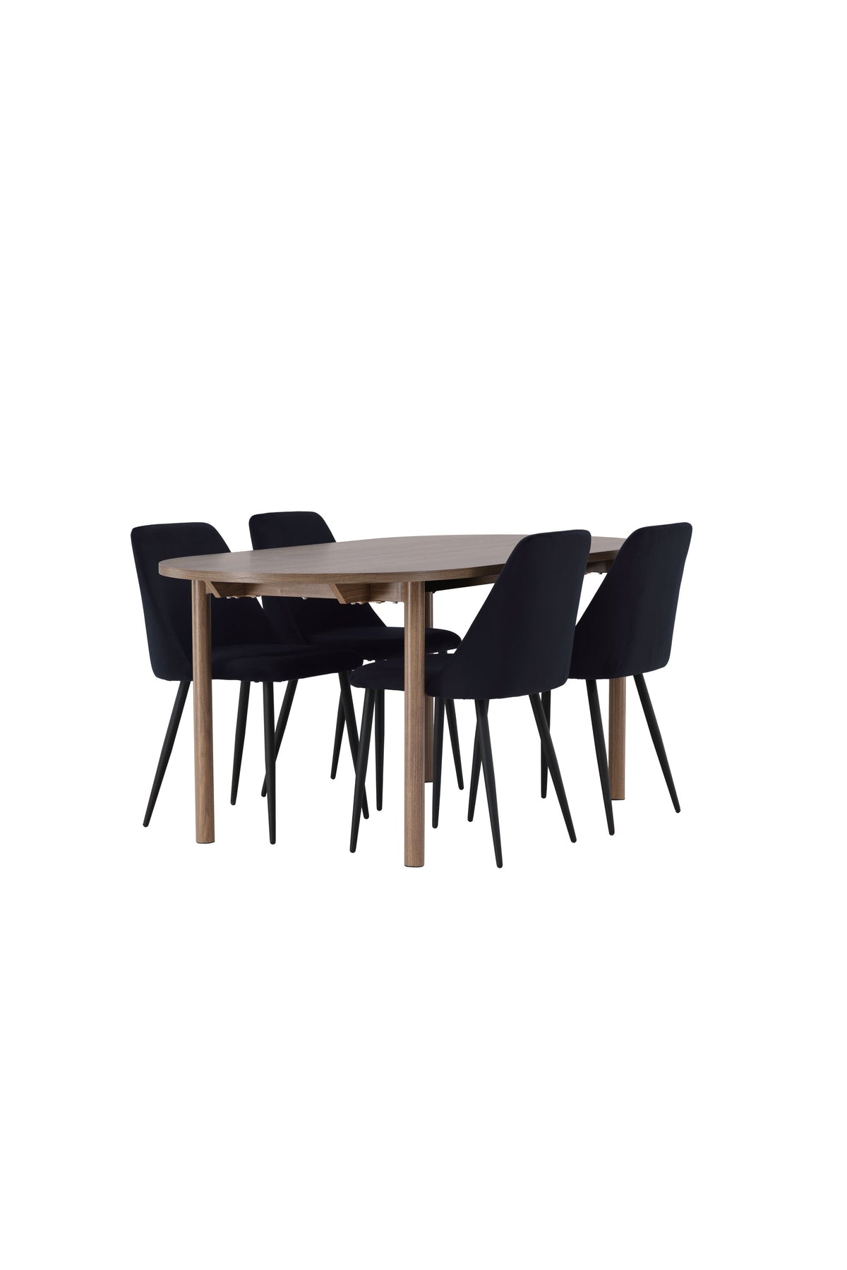 Andy Matbord med Night Stolarna – Bord: 75x180x90 Stol: 56x87x49