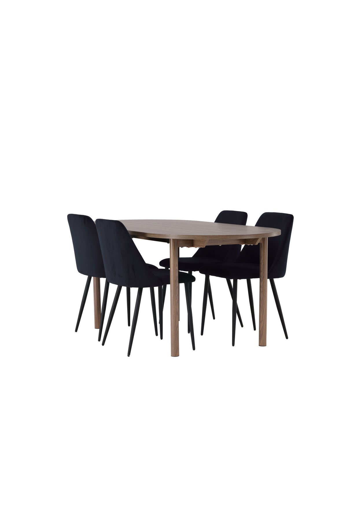 Andy Matbord med Night Stolarna – Bord: 75x180x90 Stol: 56x87x49