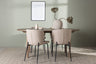 Andy Matbord med Modesto Stolarna – Bord: 75x180x90 Stol: 54x79,5x48