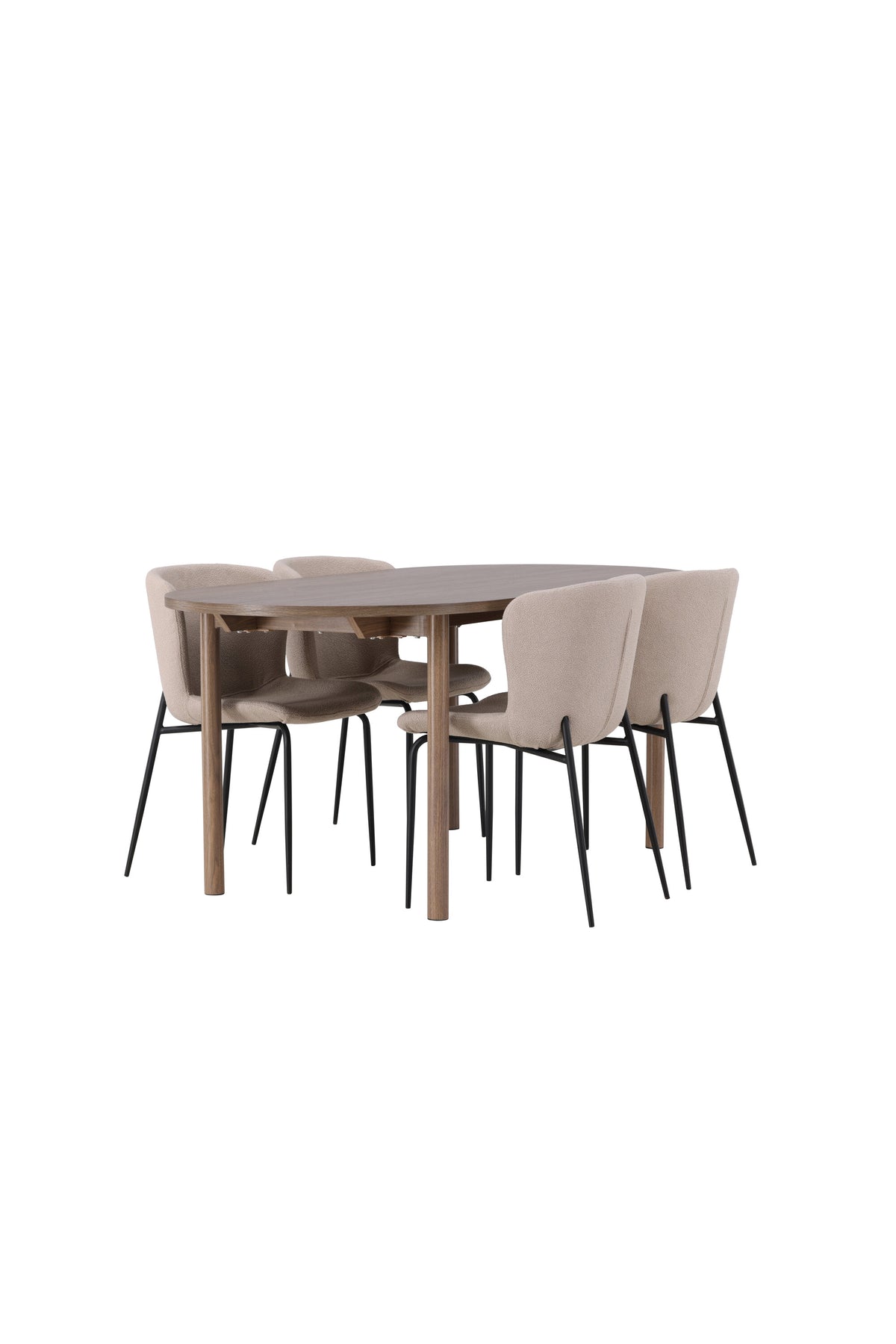 Andy Matbord med Modesto Stolarna – Bord: 75x180x90 Stol: 54x79,5x48