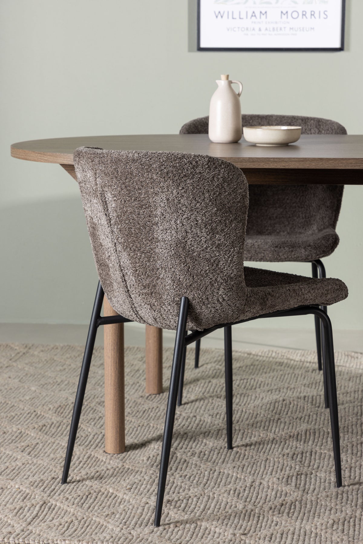 Andy Matbord med Modesto Stolarna – Bord: 75x180x90 Stol: 54x79,5x48