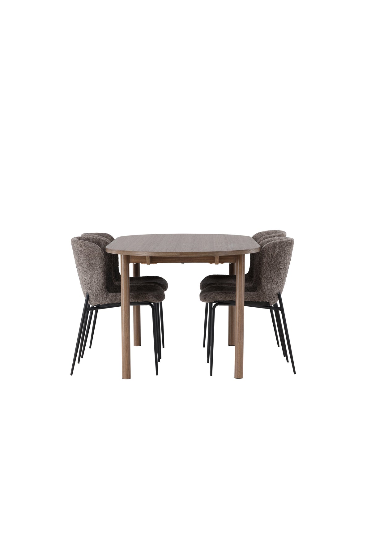 Andy Matbord med Modesto Stolarna – Bord: 75x180x90 Stol: 54x79,5x48