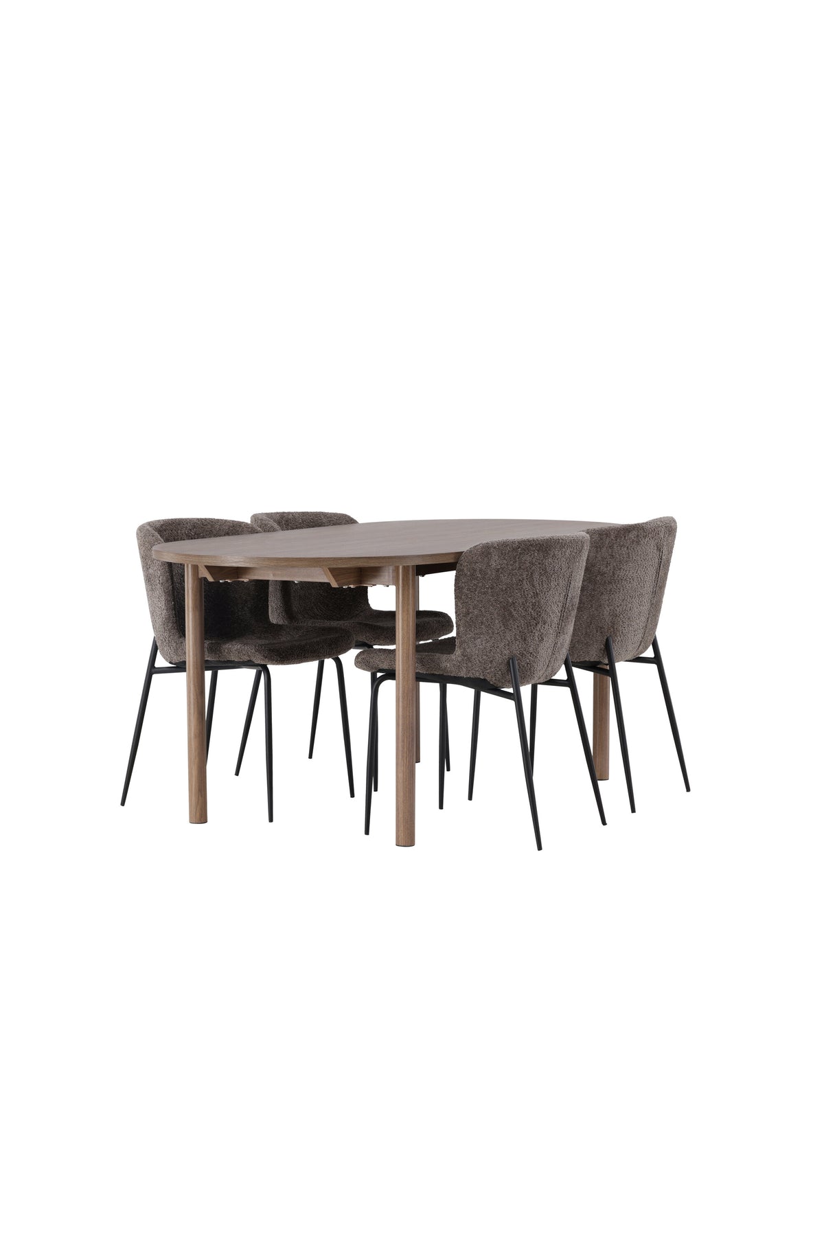 Andy Matbord med Modesto Stolarna – Bord: 75x180x90 Stol: 54x79,5x48