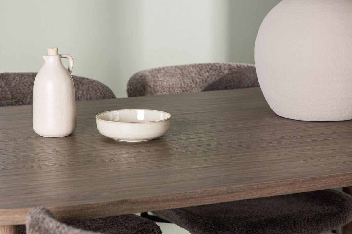 Andy Matbord med Modesto Stolarna – Bord: 75x180x90 Stol: 54x79,5x48