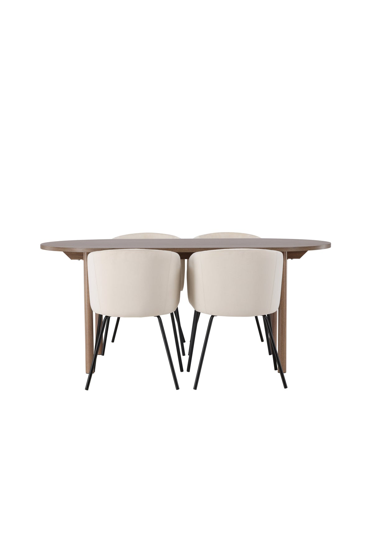 Andy Matbord med Berit Stolarna – Bord: 75x180x90 Stol: 55x78x55