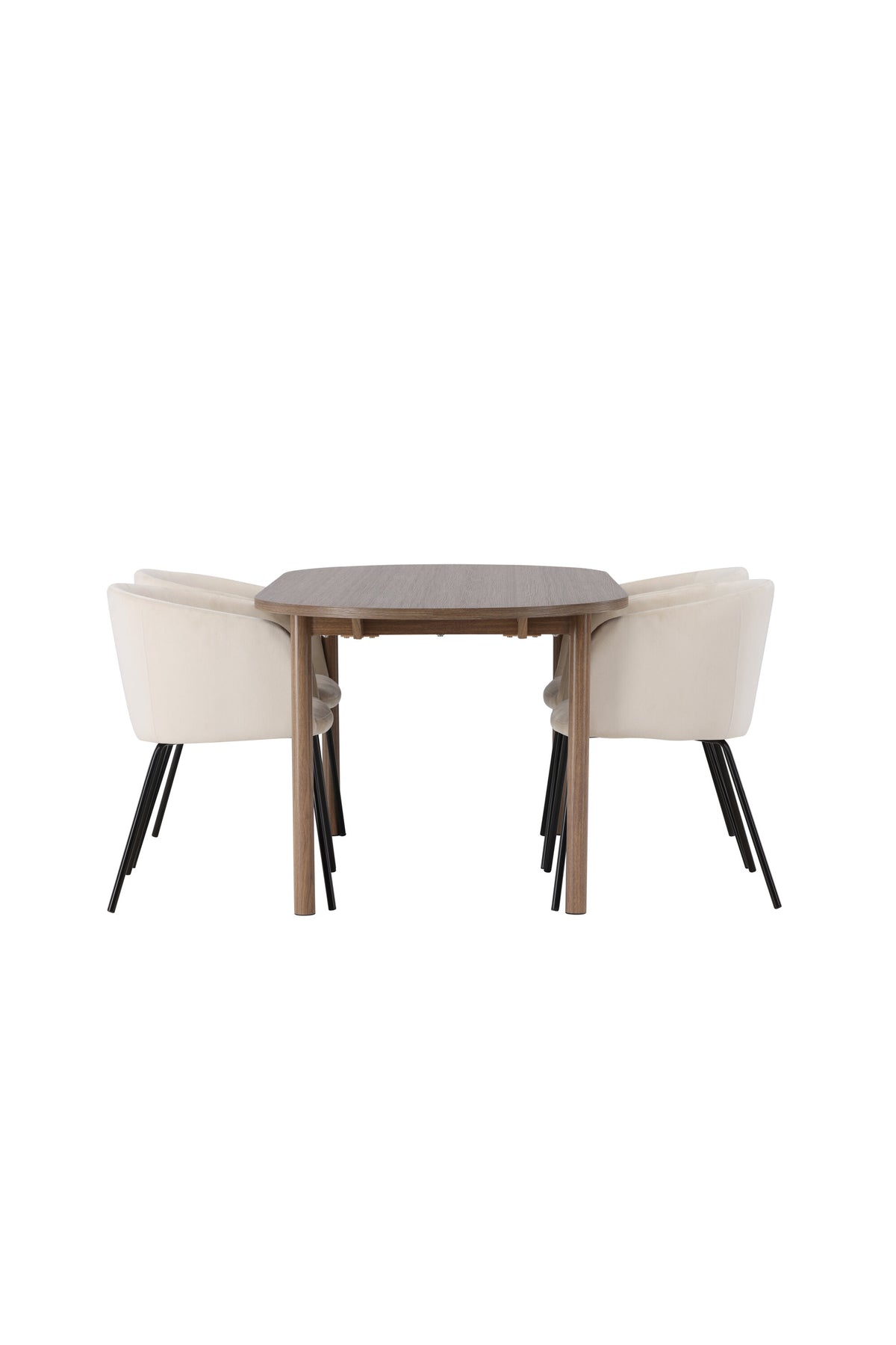 Andy Matbord med Berit Stolarna – Bord: 75x180x90 Stol: 55x78x55