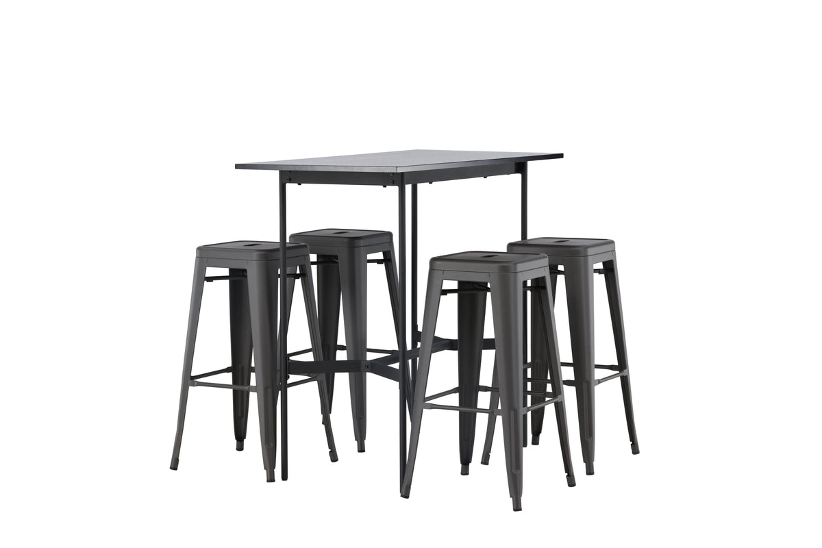 Rax Matbord med Tempe Stolarna – Bord: 105x120x60 Stol: 43x76x43