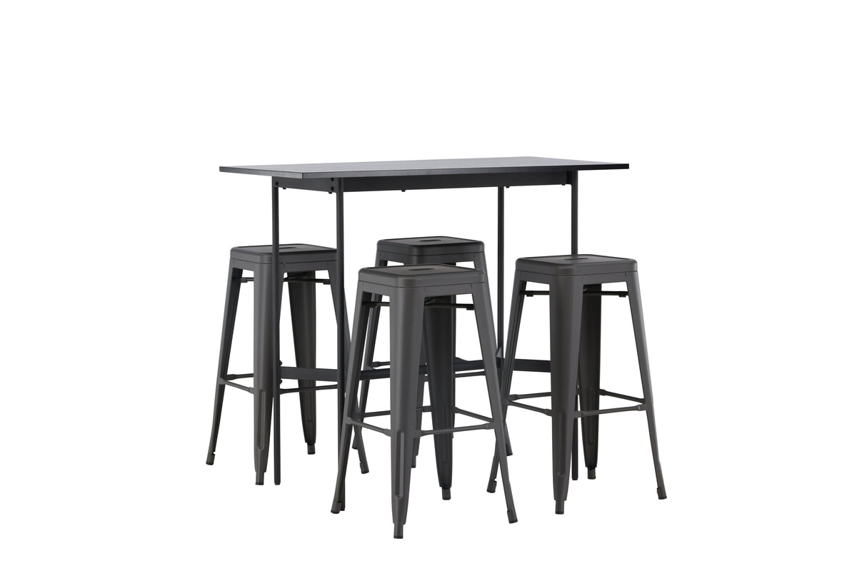 Rax Matbord med Tempe Stolarna – Bord: 105x120x60 Stol: 43x76x43