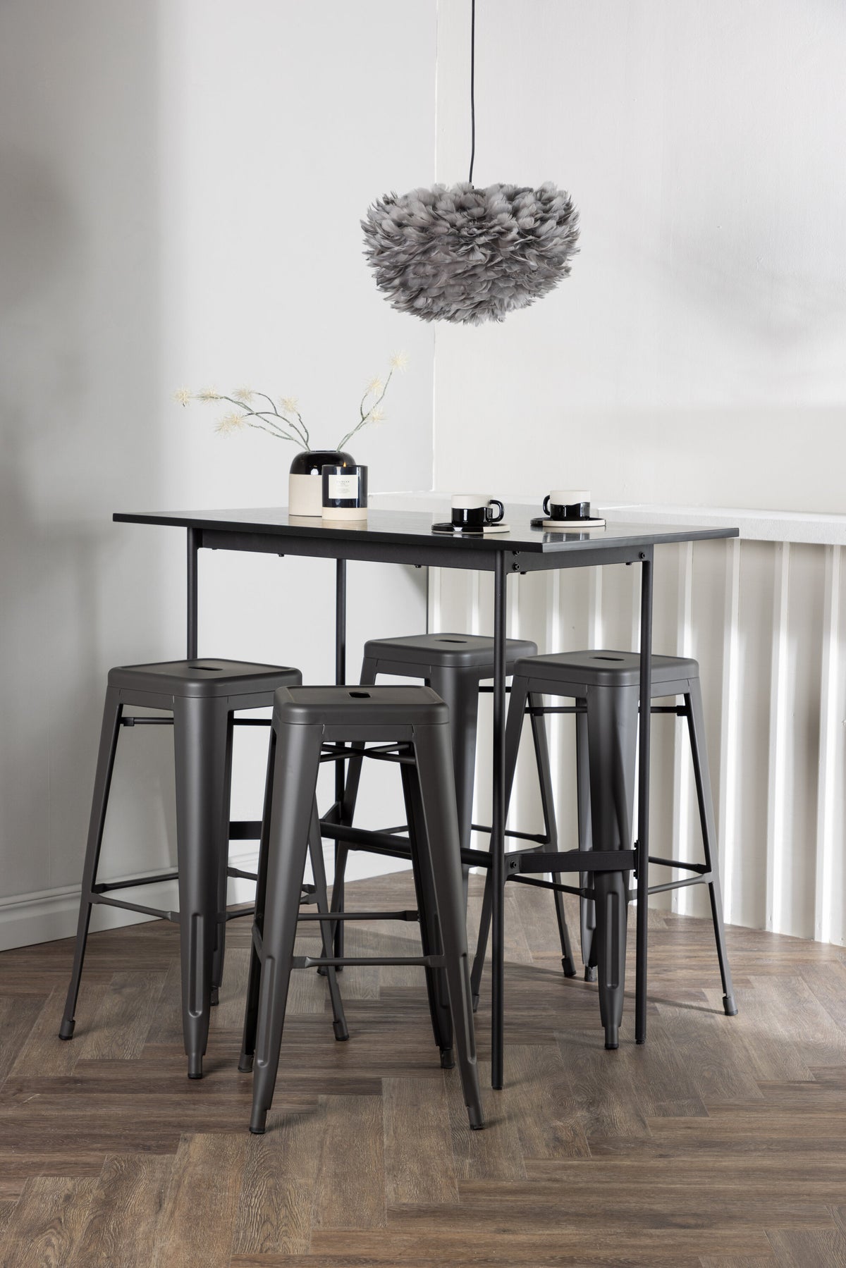 Rax Matbord med Tempe Stolarna – Bord: 105x120x60 Stol: 43x76x43