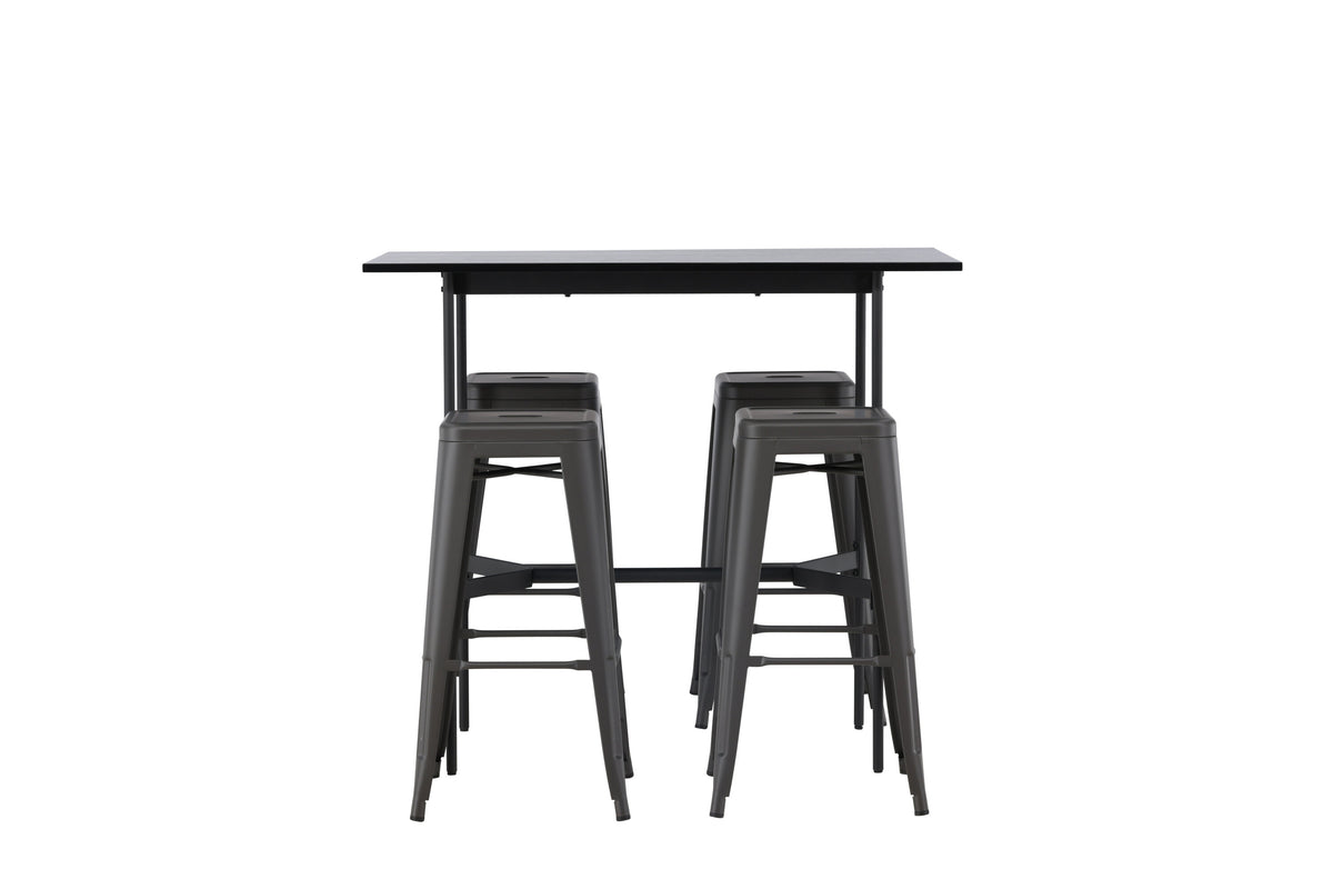 Rax Matbord med Tempe Stolarna – Bord: 105x120x60 Stol: 43x76x43