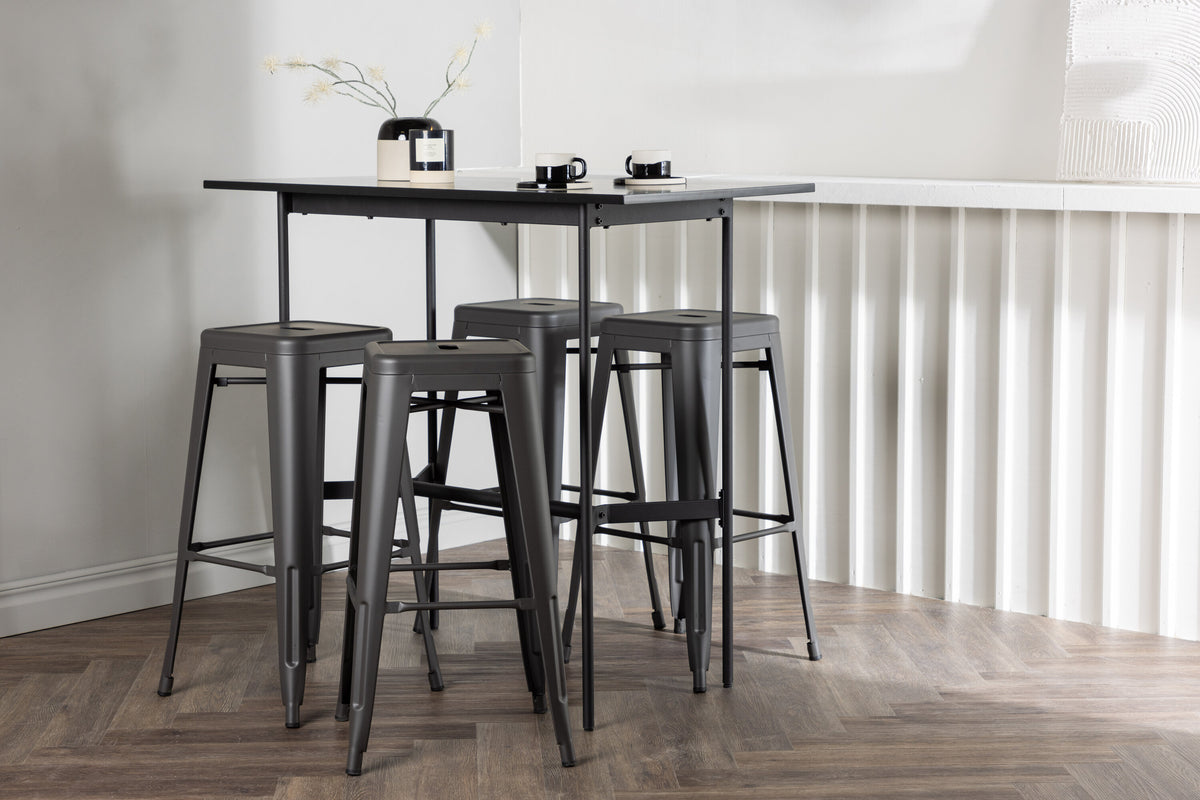 Rax Matbord med Tempe Stolarna – Bord: 105x120x60 Stol: 43x76x43