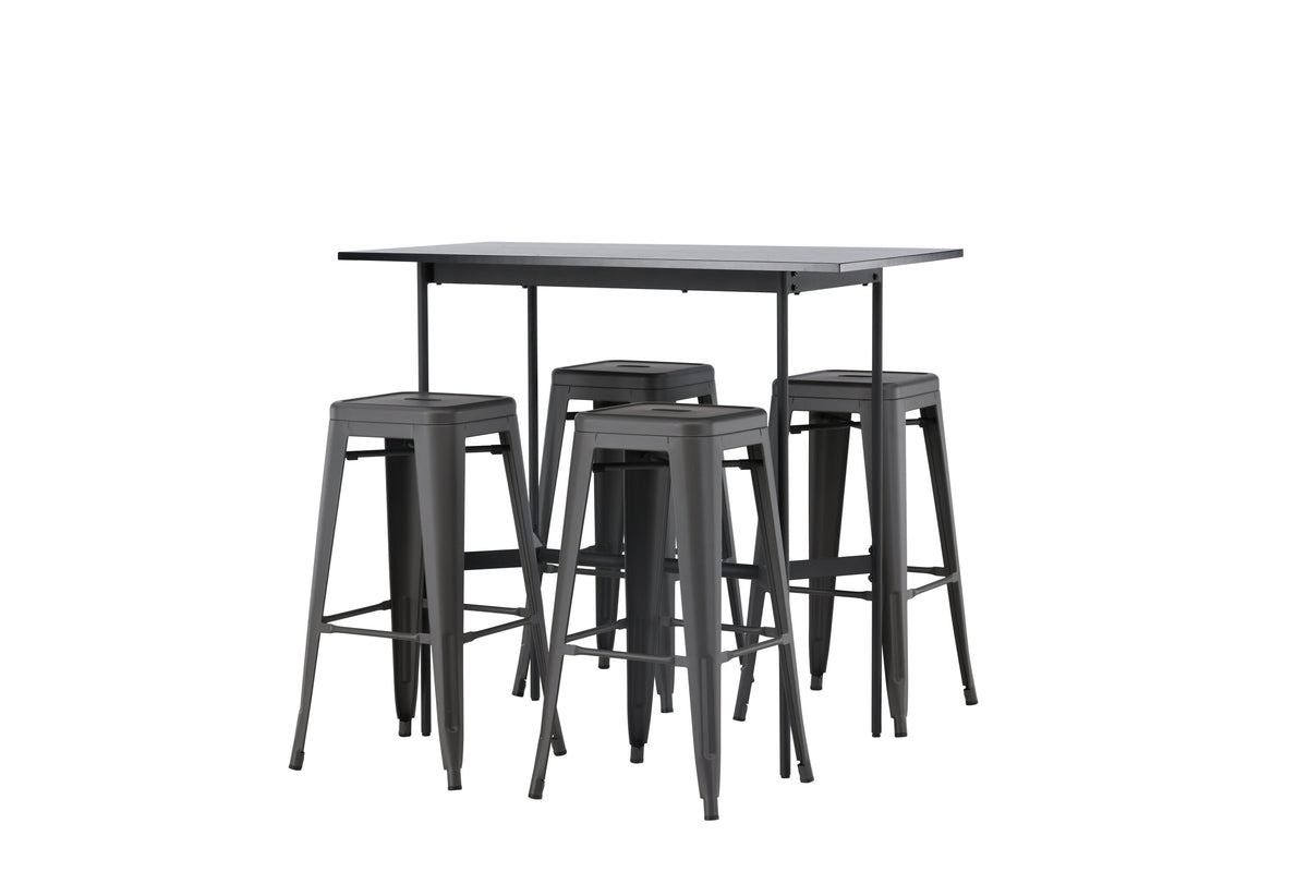 Rax Matbord med Tempe Stolarna – Bord: 105x120x60 Stol: 43x76x43