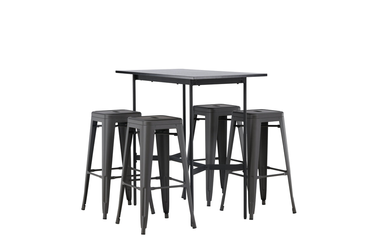 Rax Matbord med Tempe Stolarna – Bord: 105x120x60 Stol: 43x76x43
