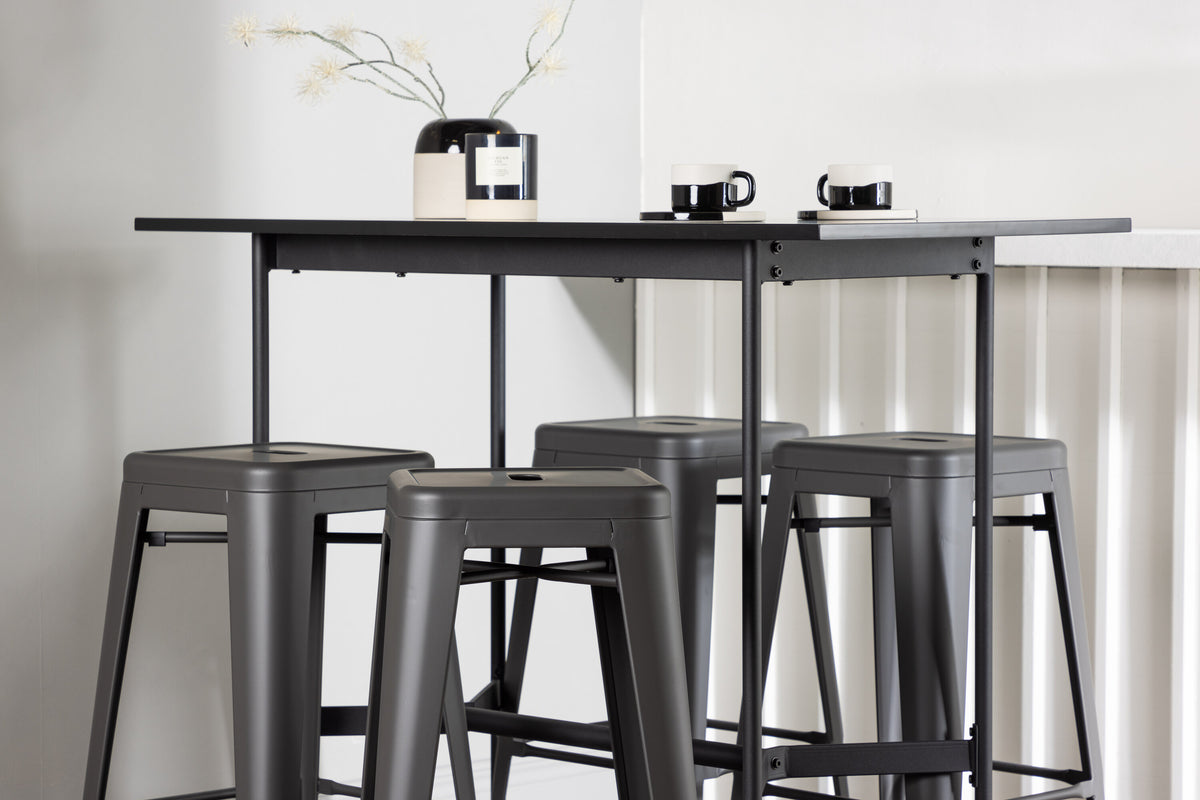 Rax Matbord med Tempe Stolarna – Bord: 105x120x60 Stol: 43x76x43
