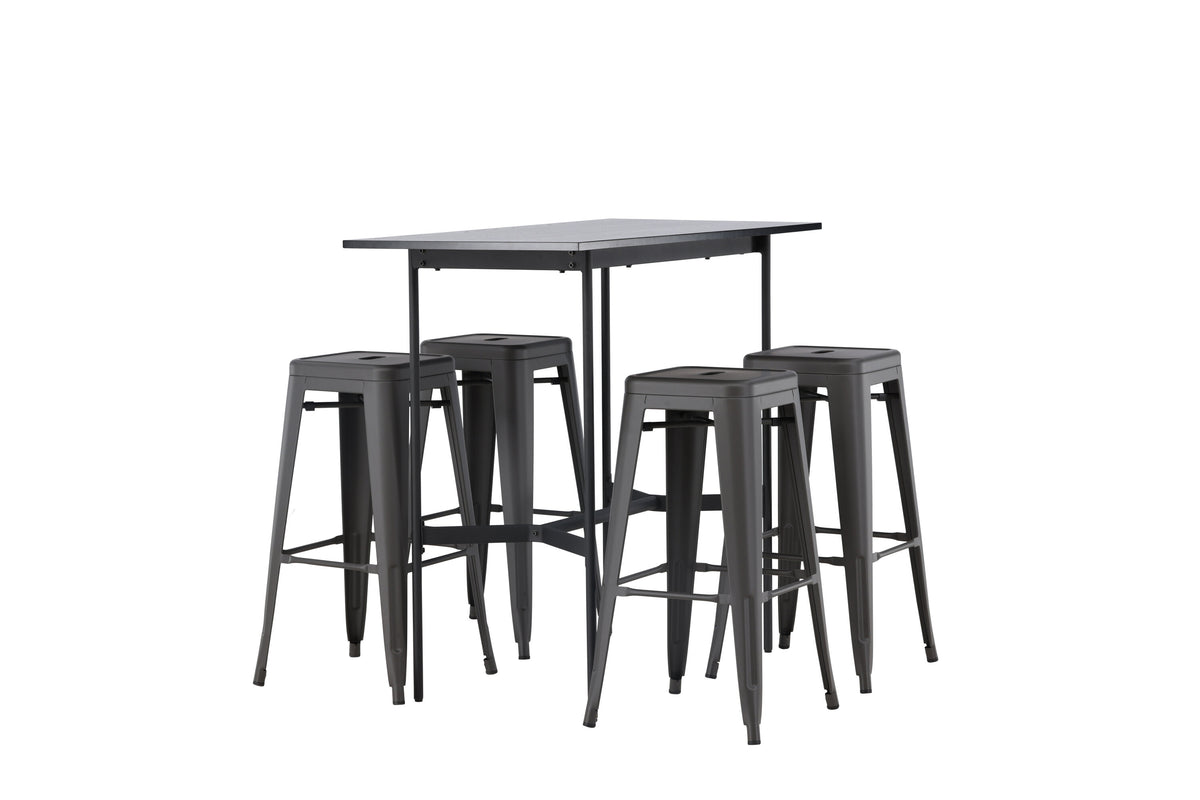 Rax Matbord med Tempe Stolarna – Bord: 105x120x60 Stol: 43x76x43