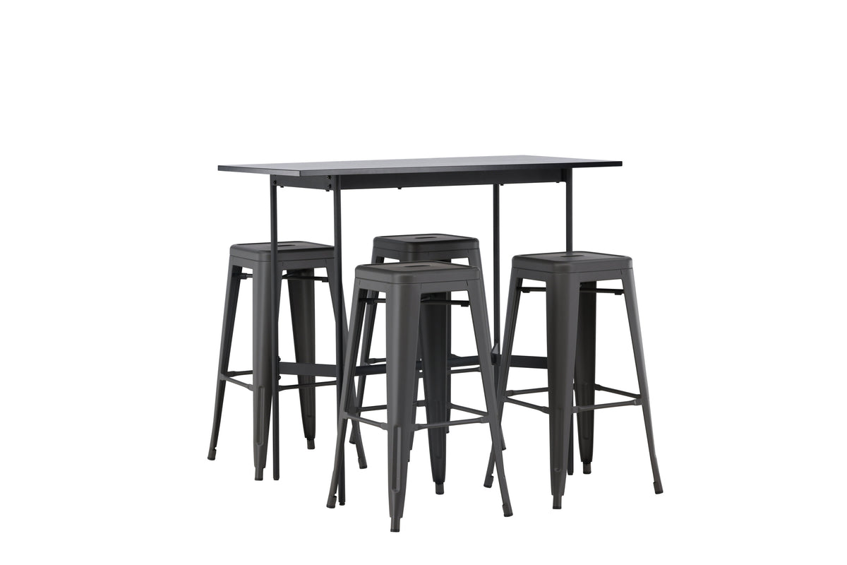 Rax Matbord med Tempe Stolarna – Bord: 105x120x60 Stol: 43x76x43