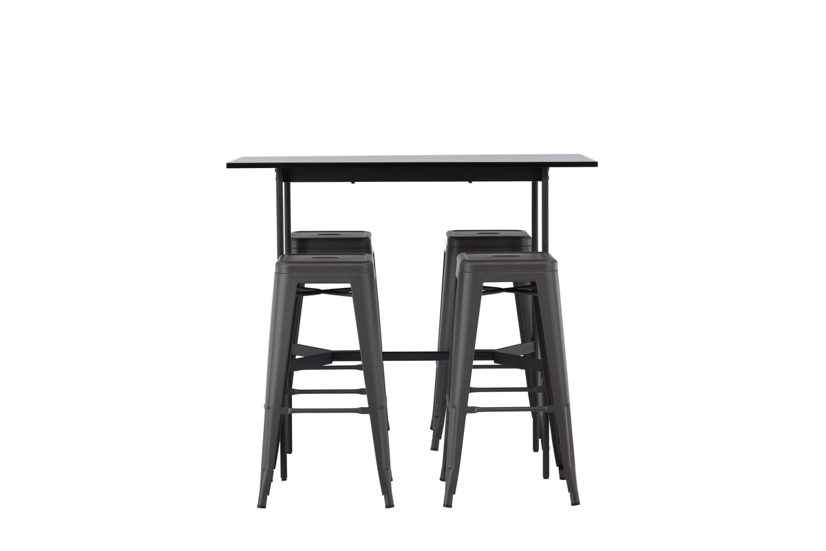 Rax Matbord med Tempe Stolarna – Bord: 105x120x60 Stol: 43x76x43
