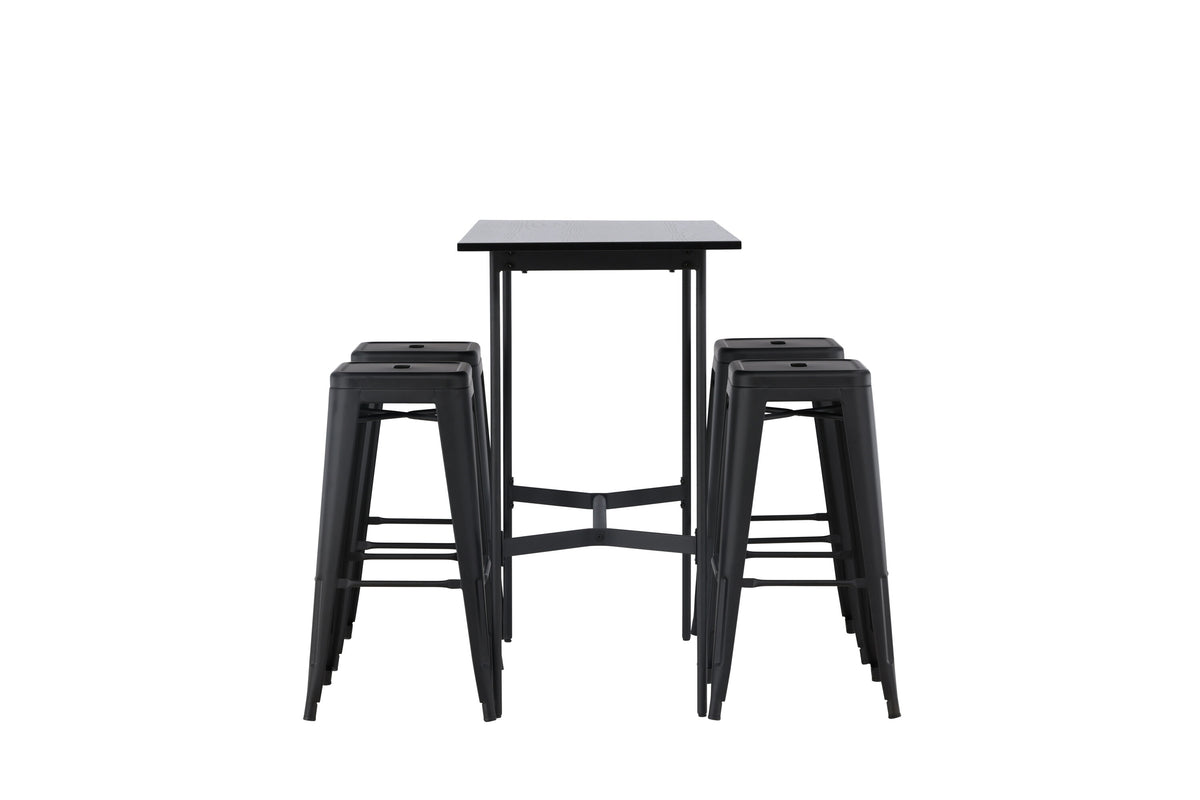 Rax Matbord med Tempe Stolarna – Bord: 105x120x60 Stol: 43x76x43