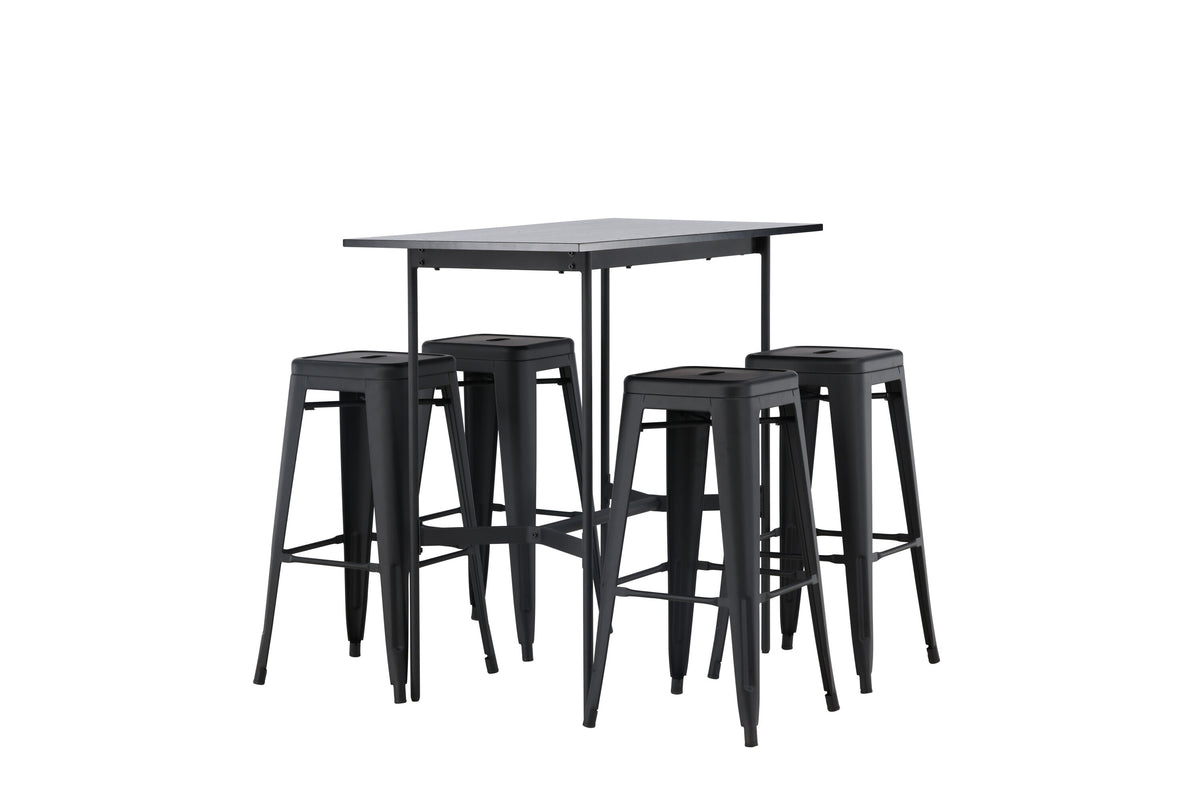 Rax Matbord med Tempe Stolarna – Bord: 105x120x60 Stol: 43x76x43