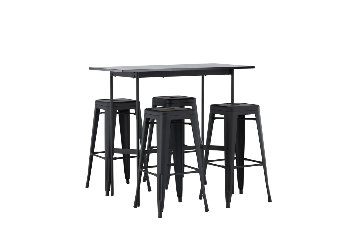 Rax Matbord med Tempe Stolarna – Bord: 105x120x60 Stol: 43x76x43
