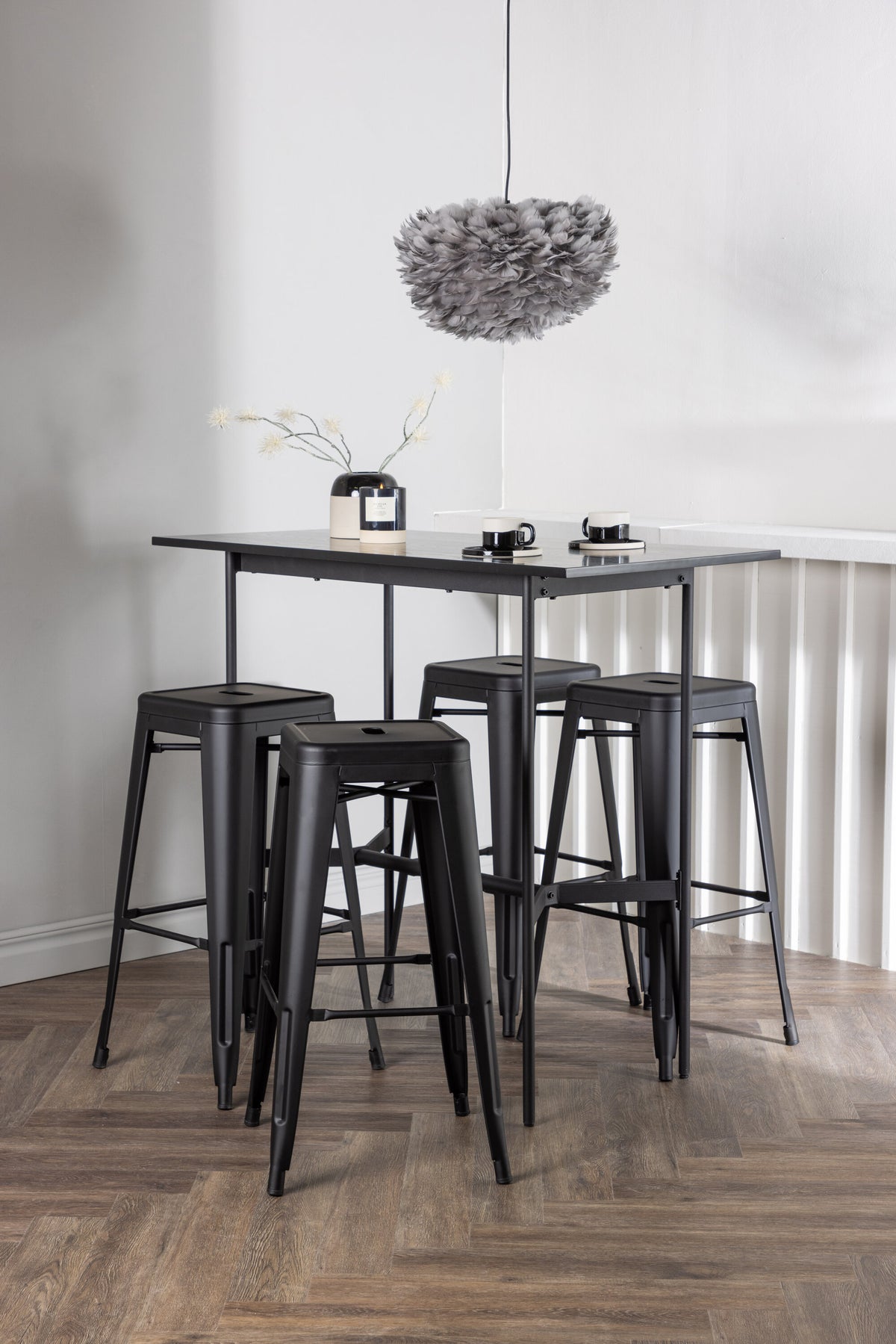 Rax Matbord med Tempe Stolarna – Bord: 105x120x60 Stol: 43x76x43