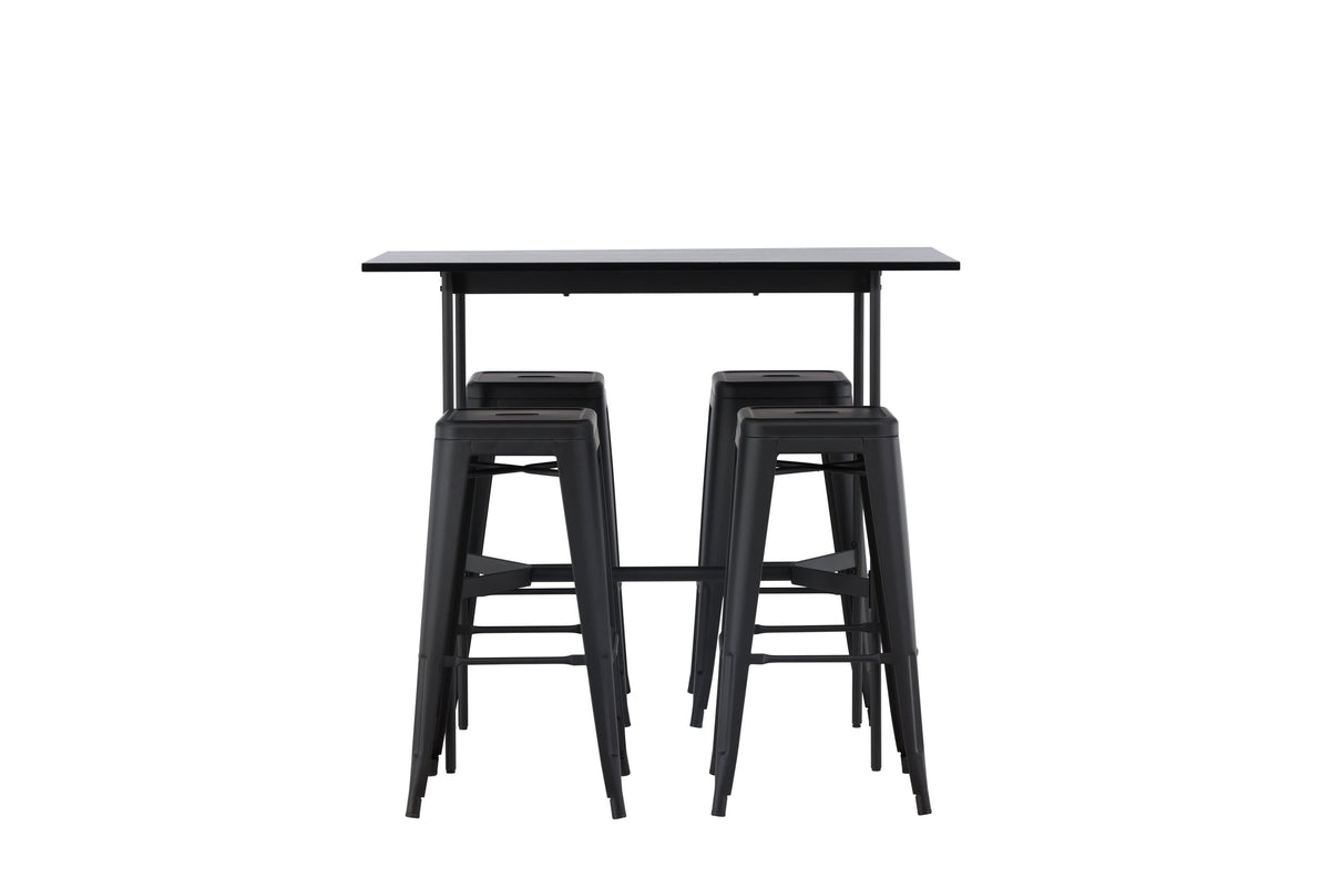Rax Matbord med Tempe Stolarna – Bord: 105x120x60 Stol: 43x76x43